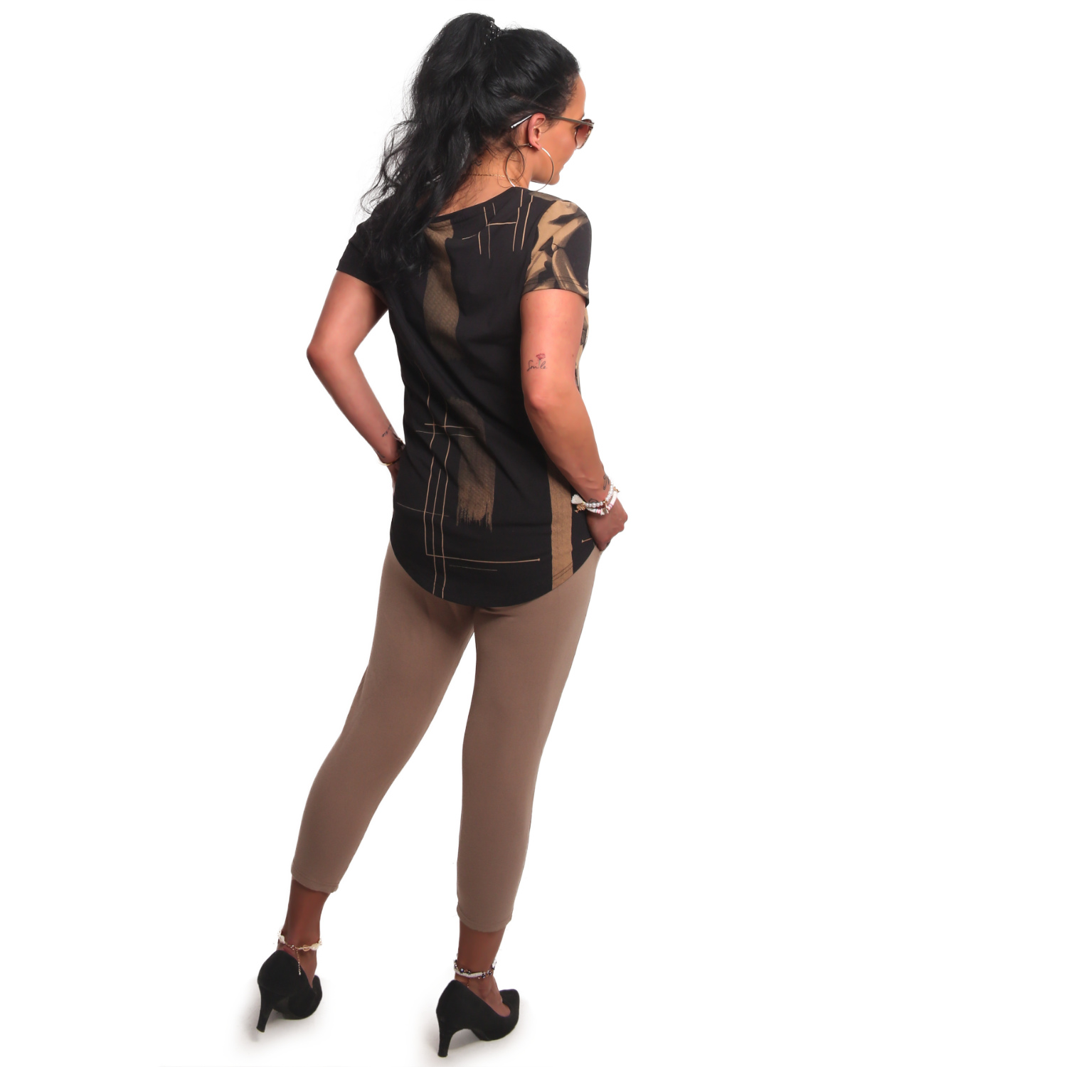 Yakuza dámské tílko Death Rose Curved Crew Neck T-Shirt