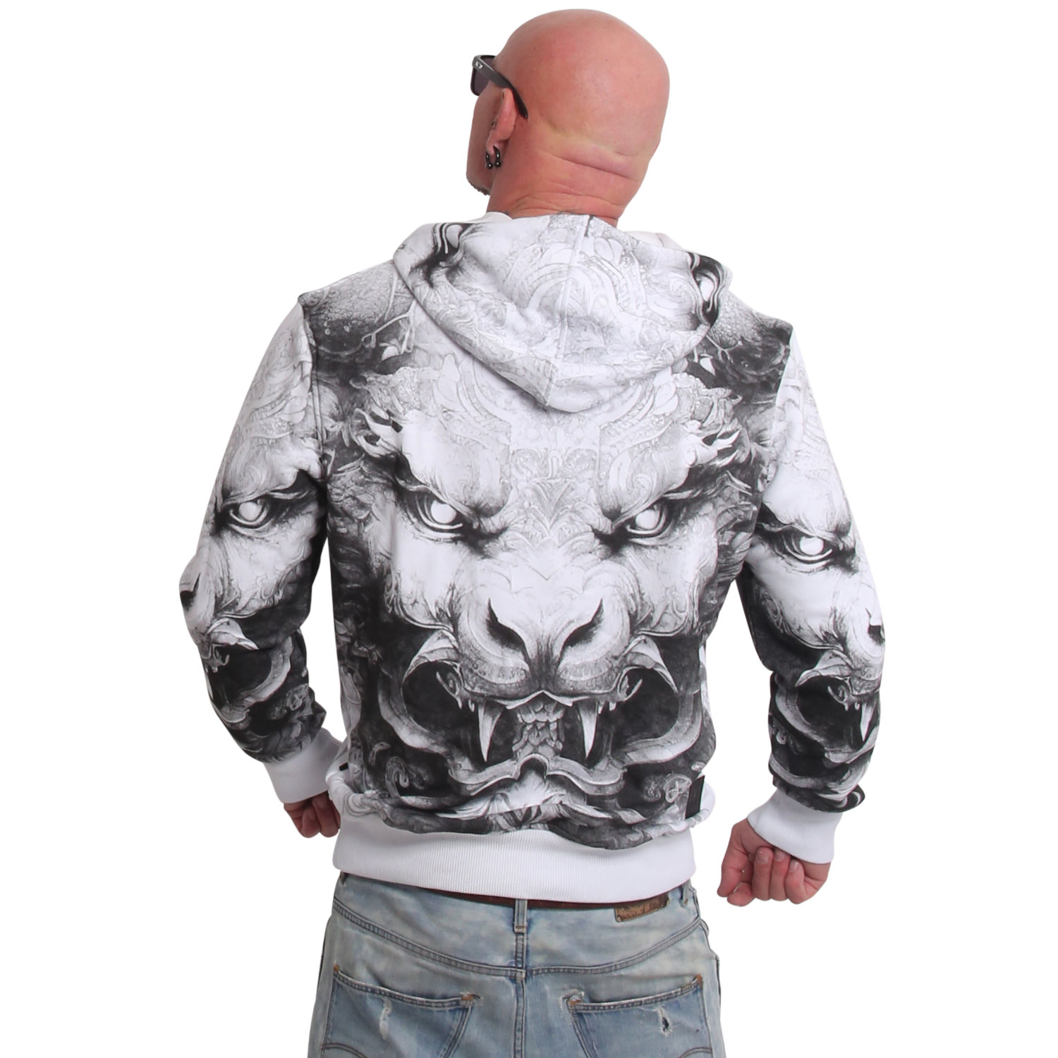 Yakuza pánská mikina s kapucí Durga Allover Hoodie