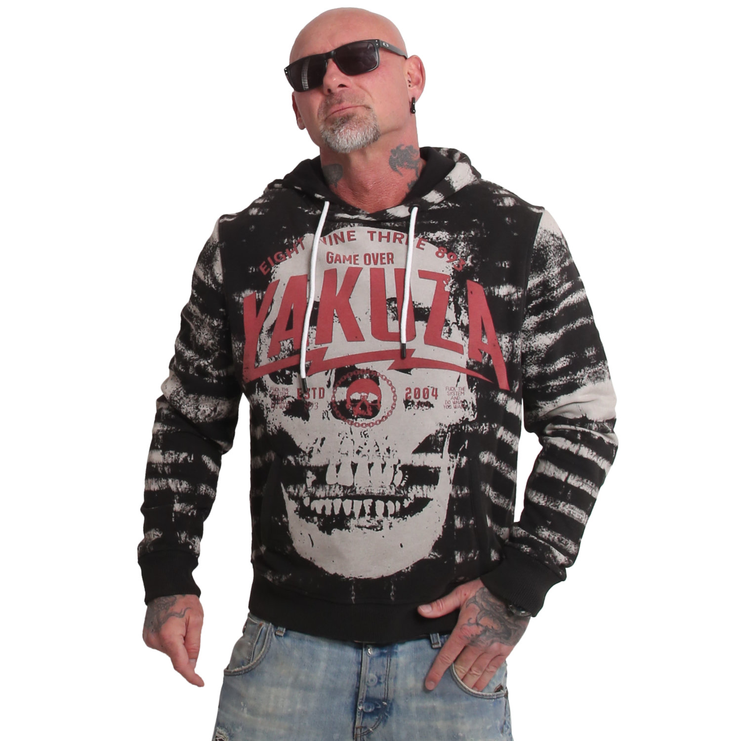 Yakuza pánská mikina s kapucí Jailbreak Allover Acid Hoodie