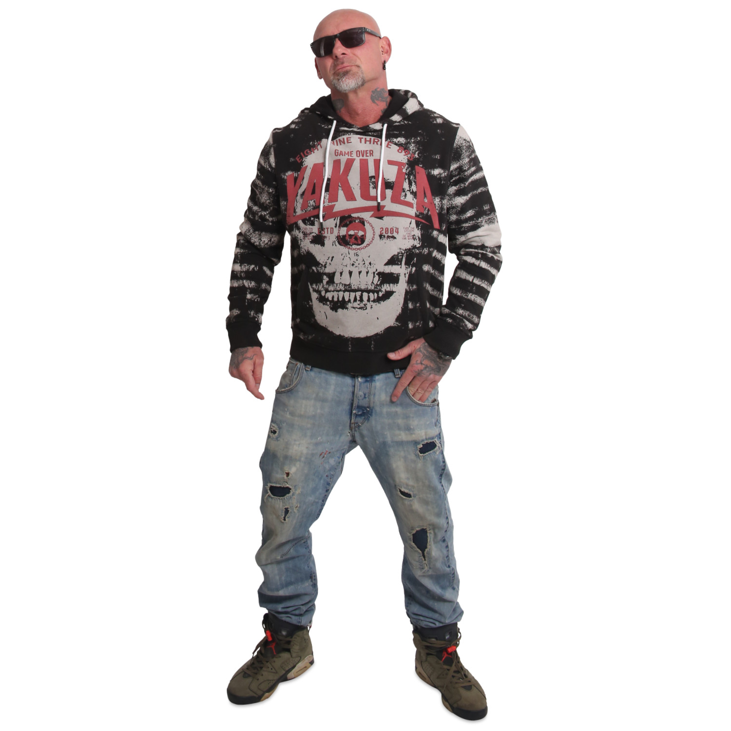 Yakuza pánská mikina s kapucí Jailbreak Allover Acid Hoodie