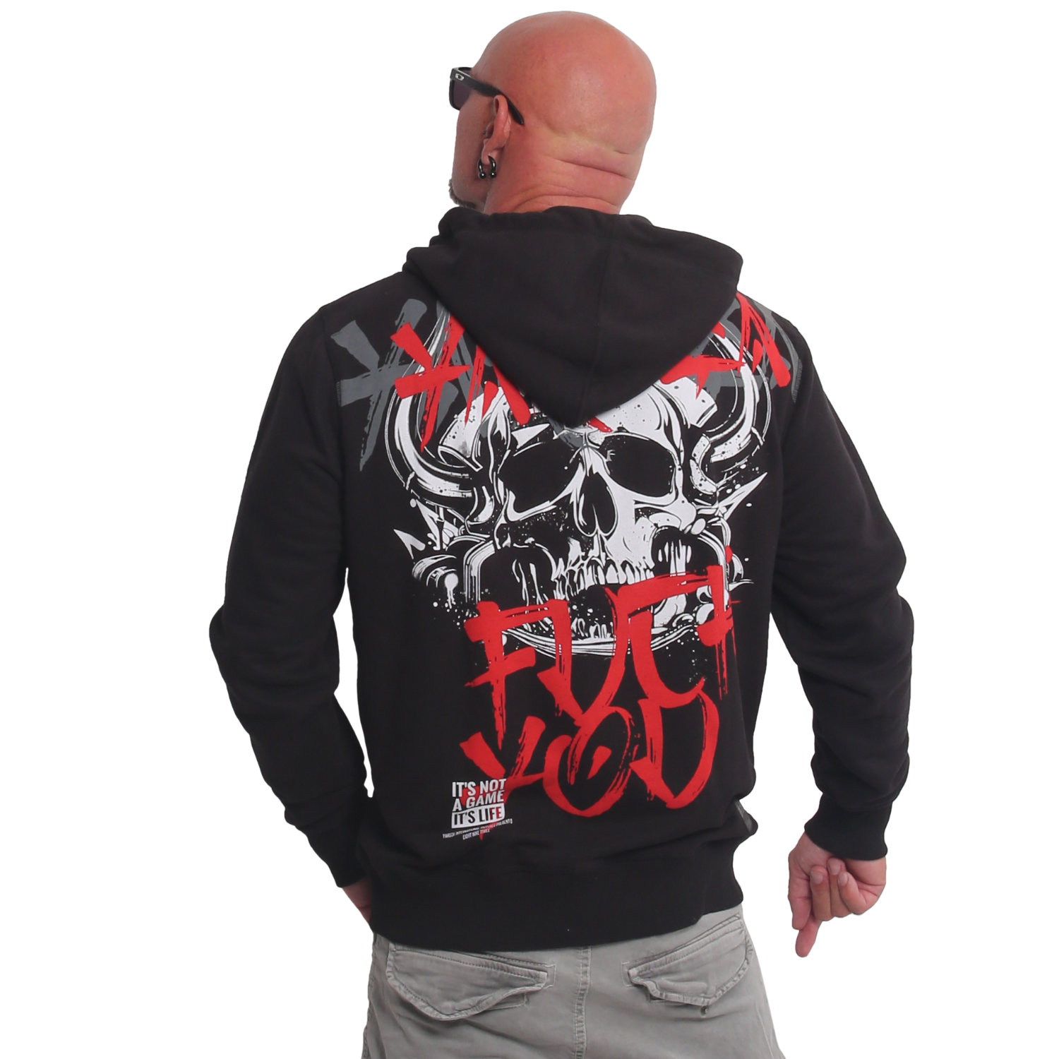 Yakuza pánská mikina s kapucí Horned FU Hoodie B-stock