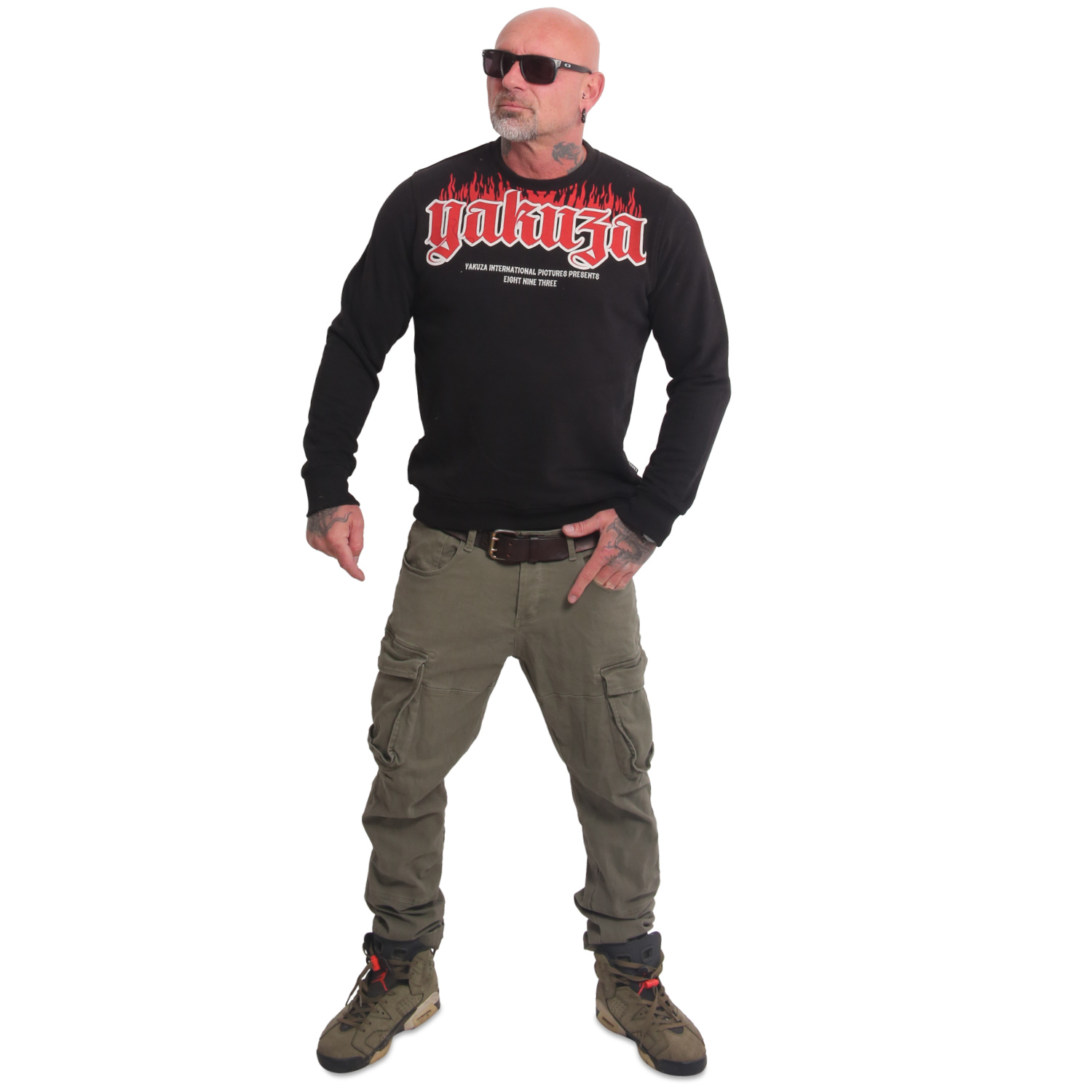 Yakuza pánská mikina Fck Society Sweatshirt black 2XL