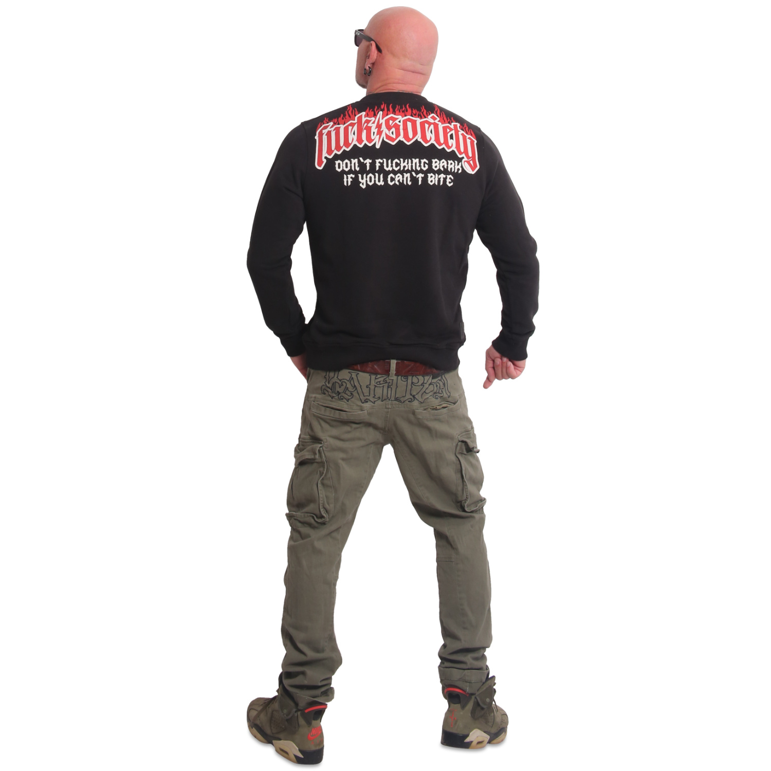 Yakuza pánská mikina Fck Society Sweatshirt black 2XL