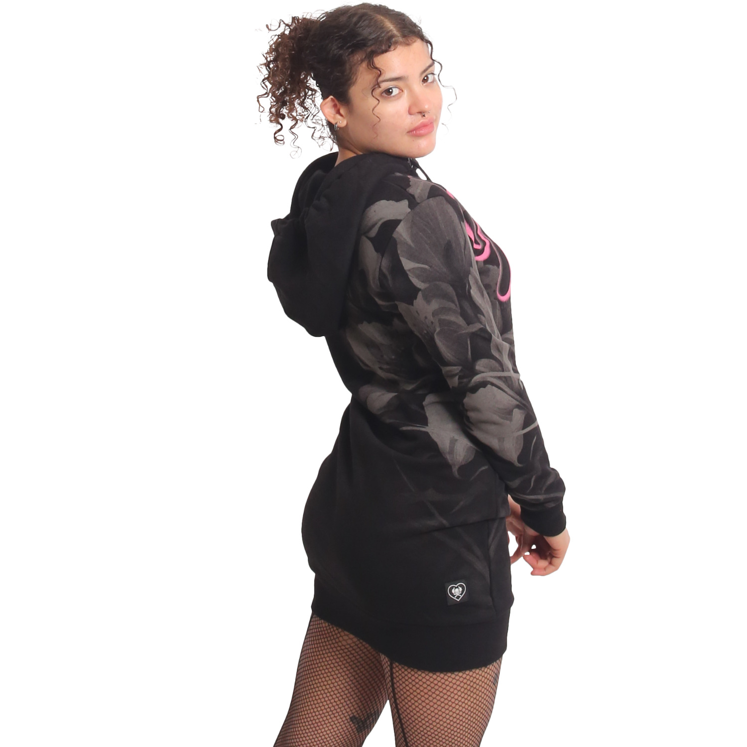 Yakuza dámské šaty Night Flower Sweat Dress