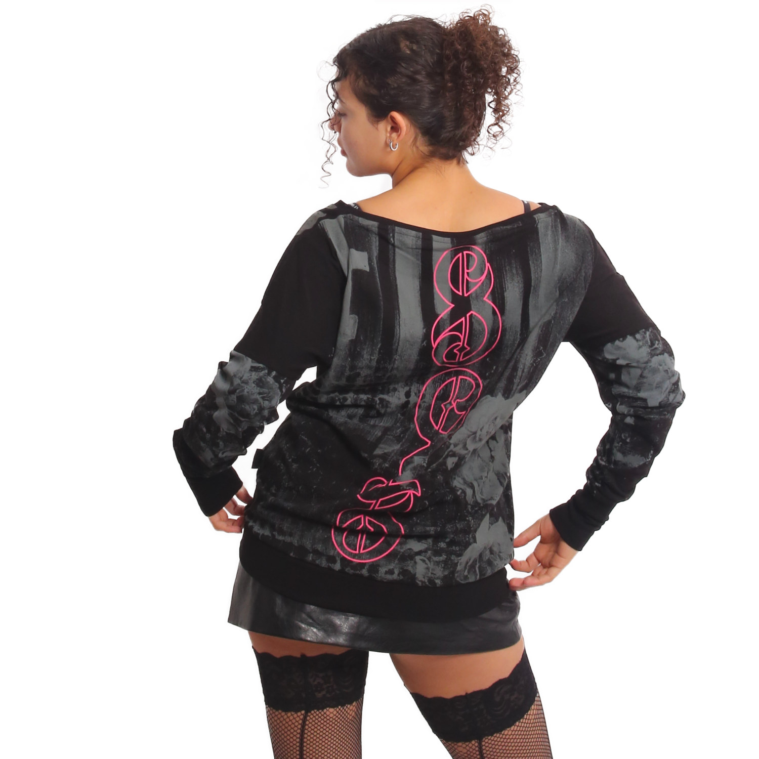 Yakuza dámské tričko s dlouhým rukávem Darkness Allover Urban Longsleeve T-Shirt