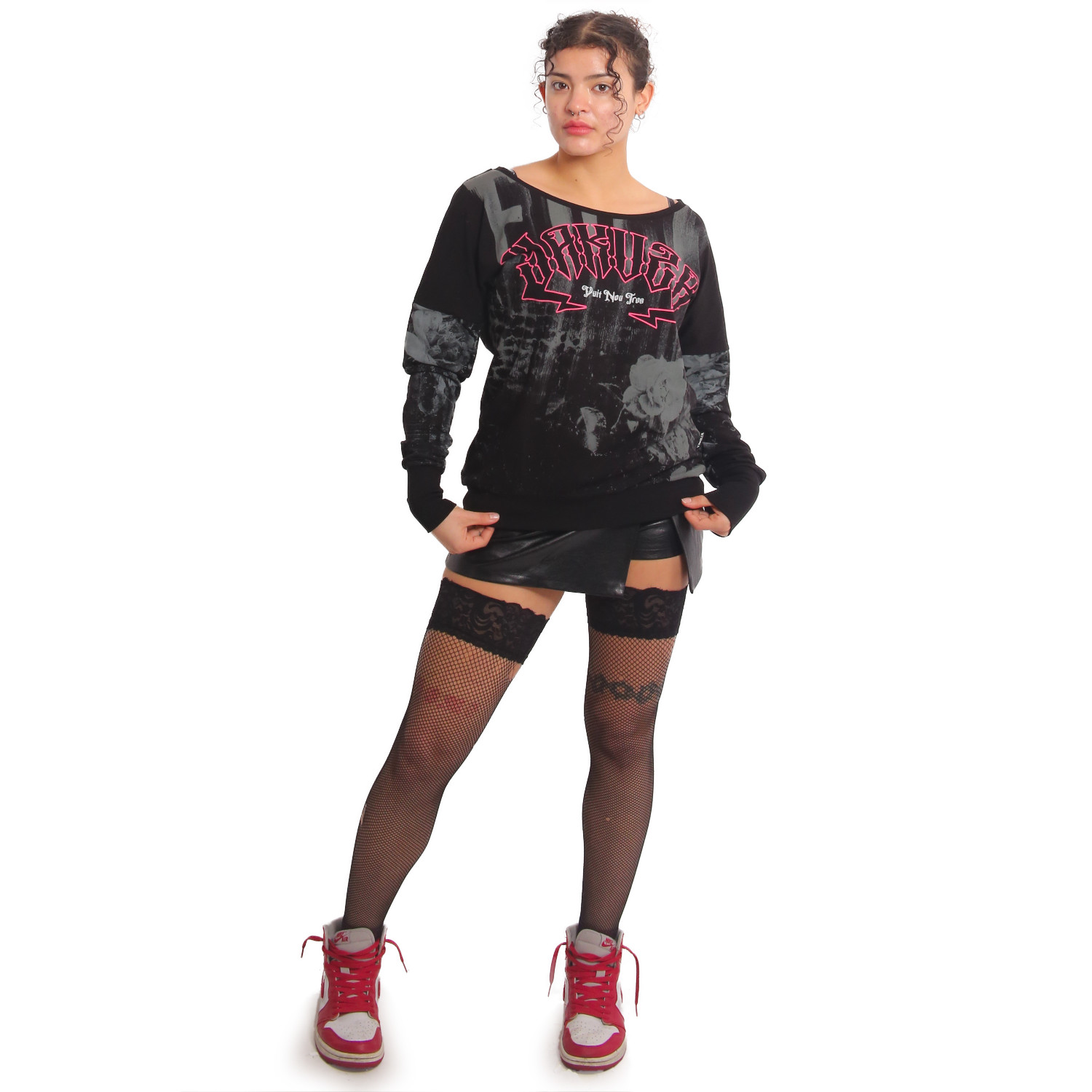 Yakuza dámské tričko s dlouhým rukávem Darkness Allover Urban Longsleeve T-Shirt