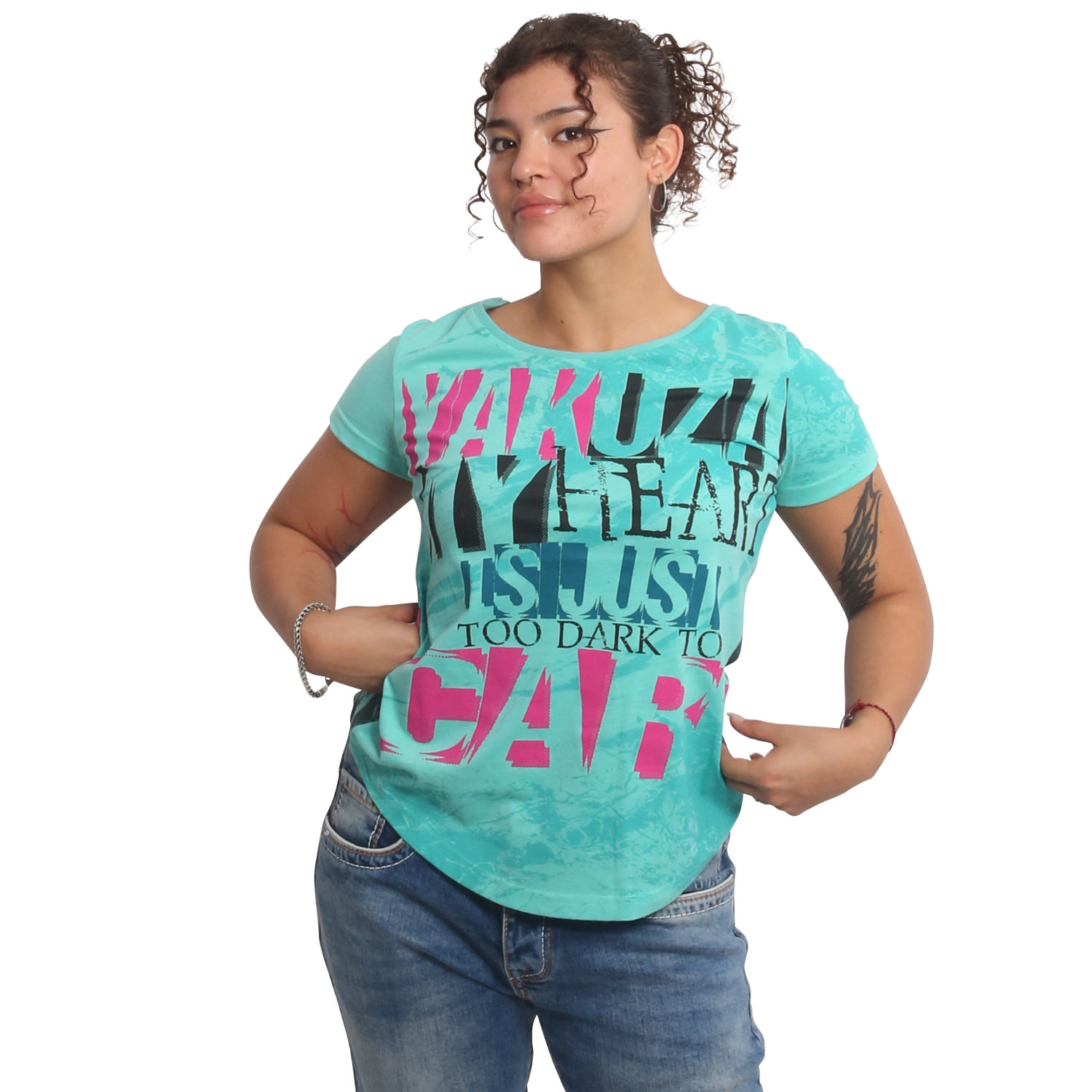 Yakuza dámské tílko Too Dark Curved Crew Neck T-Shirt