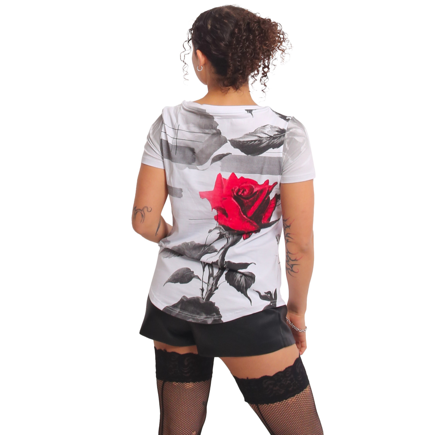 Yakuza dámské tílko Eternity Curved Crew Neck T-Shirt white XL