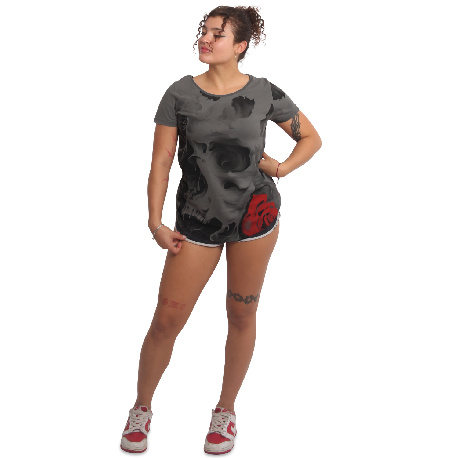 Yakuza dámské tílko Floating Curved Crew Neck T-Shirt steel/gray S