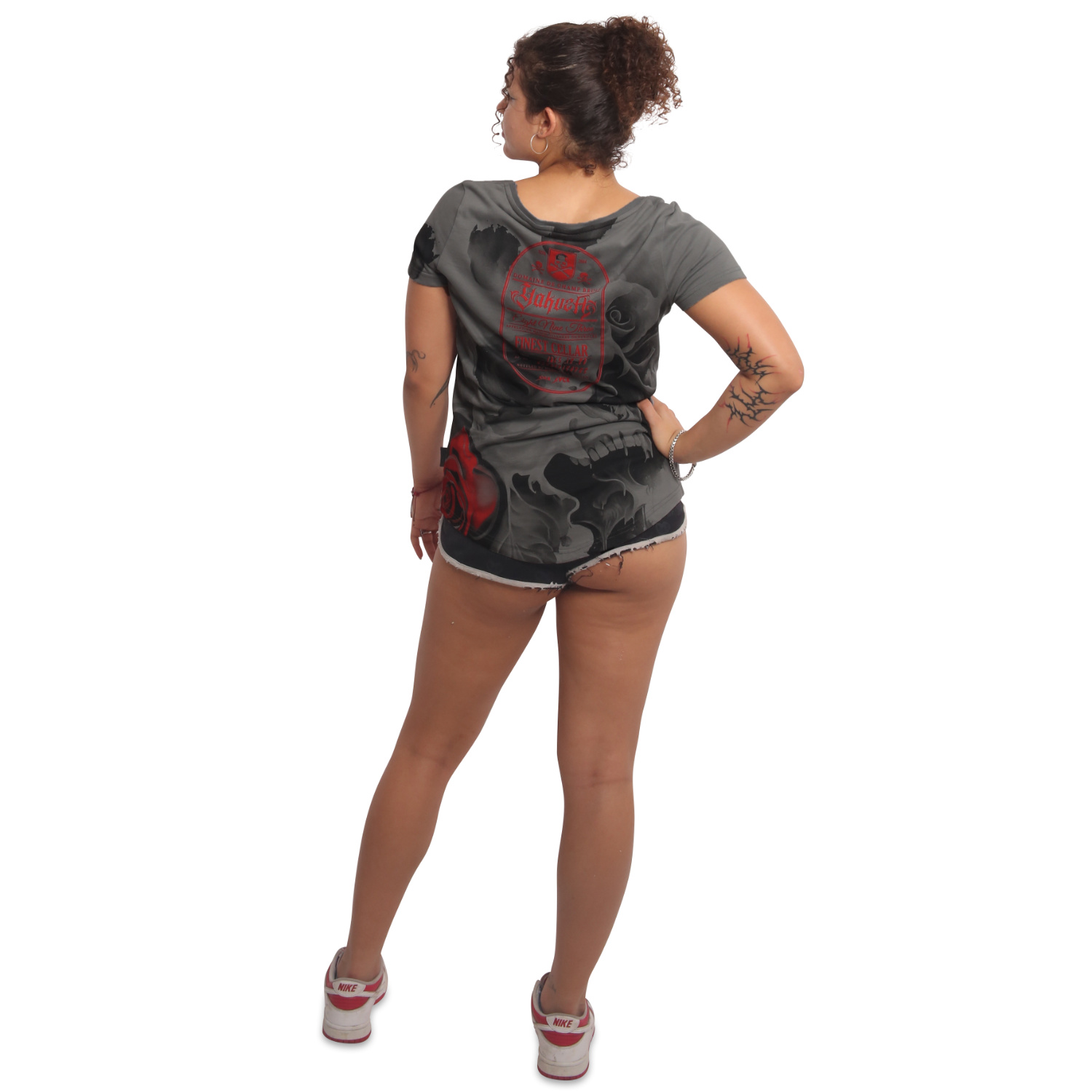 Yakuza dámské tílko Floating Curved Crew Neck T-Shirt steel/gray S