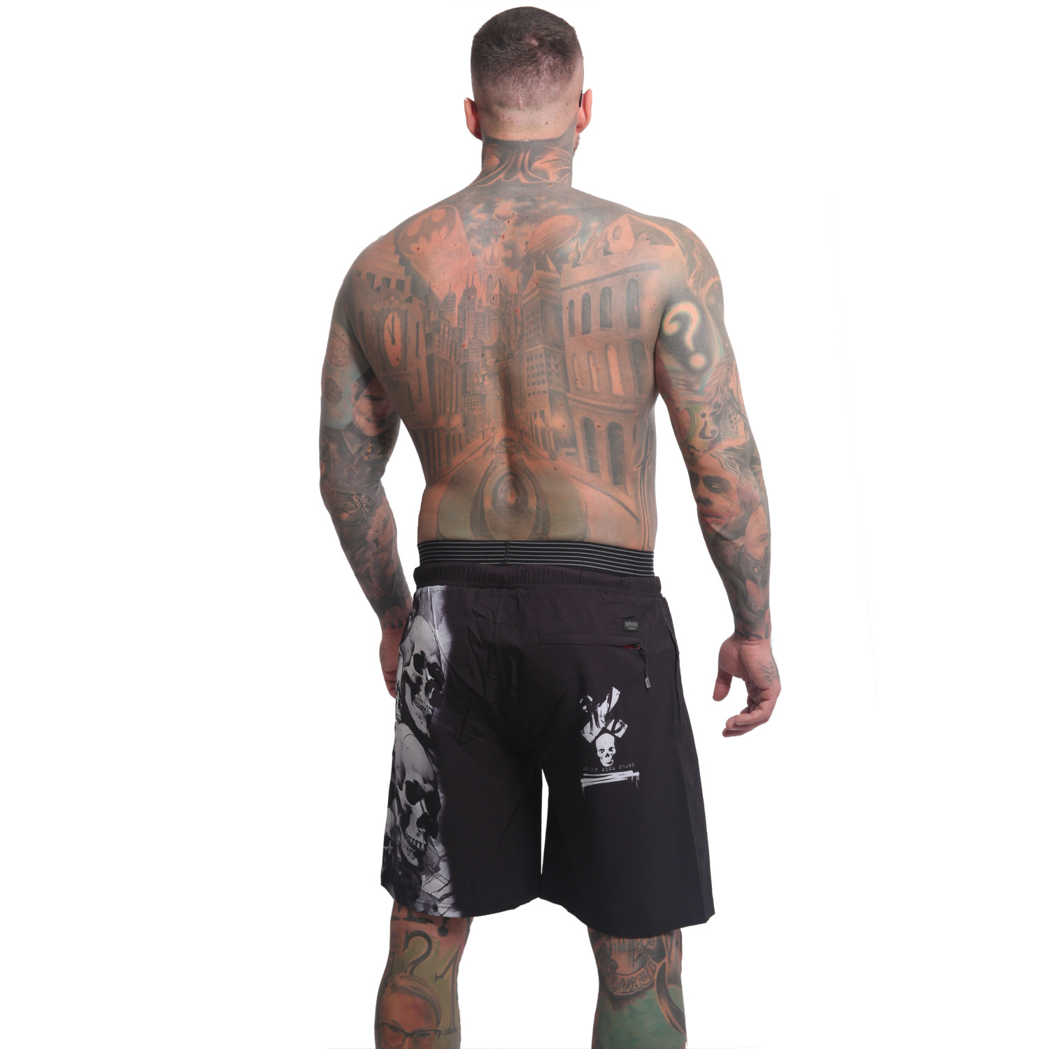 Yakuza pánské plavkové šortky Skull Awakening Board Shorts black 2XL
