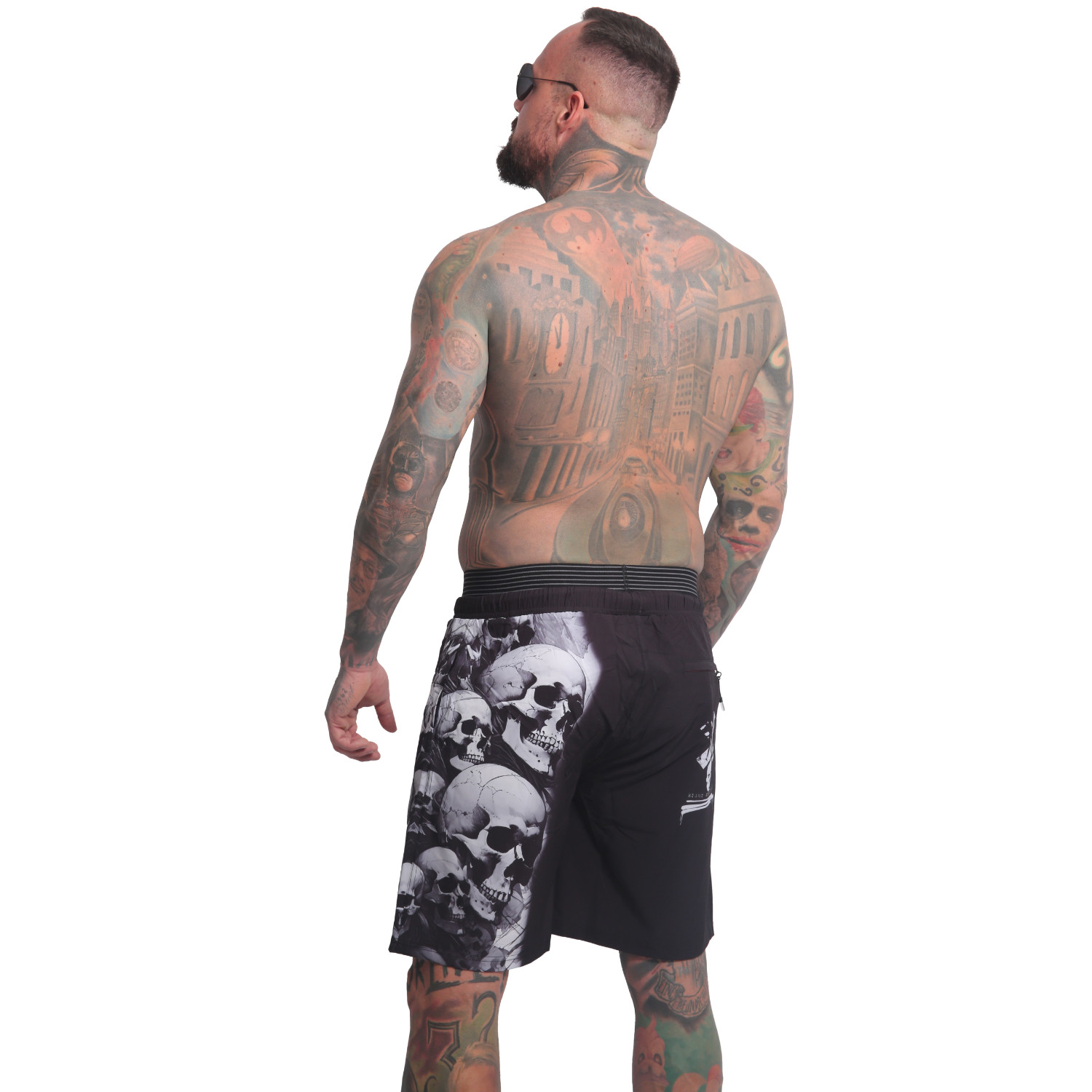 Yakuza pánské plavkové šortky Skull Awakening Board Shorts black 2XL
