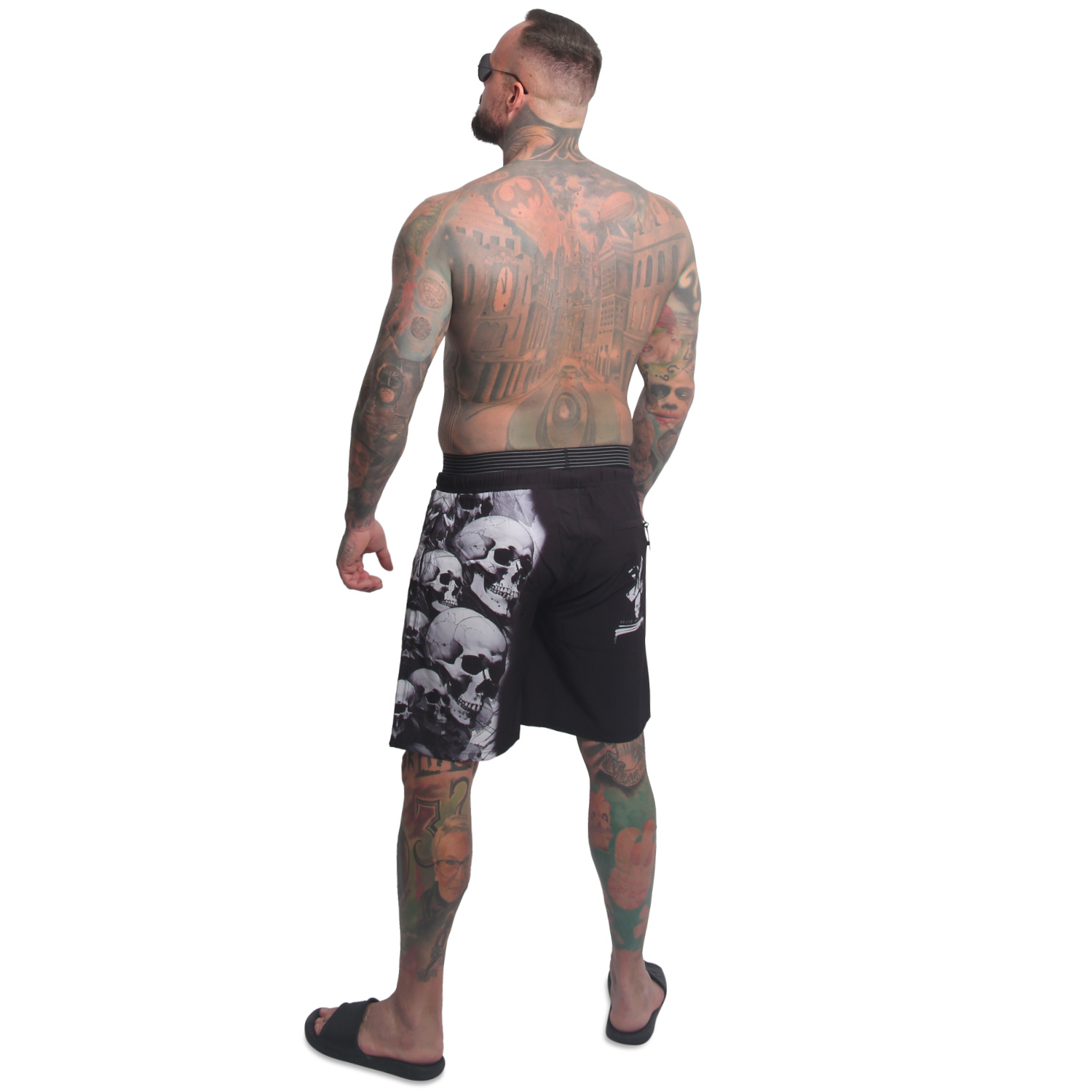 Yakuza pánské plavkové šortky Skull Awakening Board Shorts black 2XL