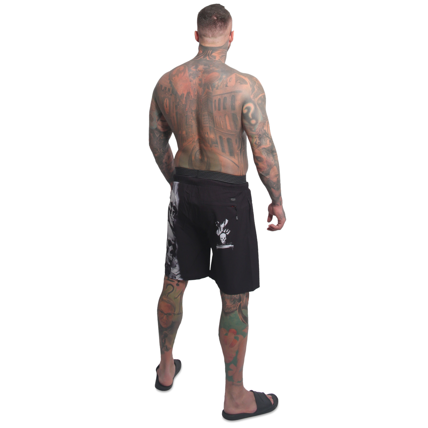 Yakuza pánské plavkové šortky Skull Awakening Board Shorts black 2XL