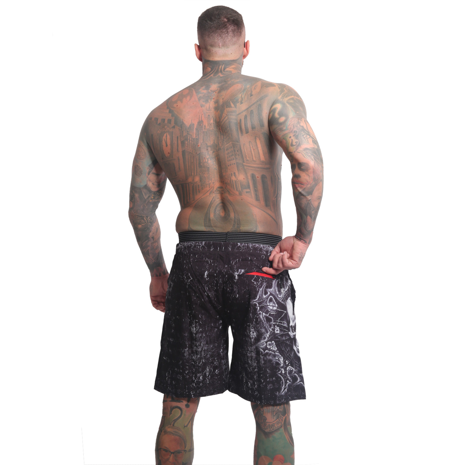 Yakuza pánské plavkové šortky Ahole Board Shorts black M
