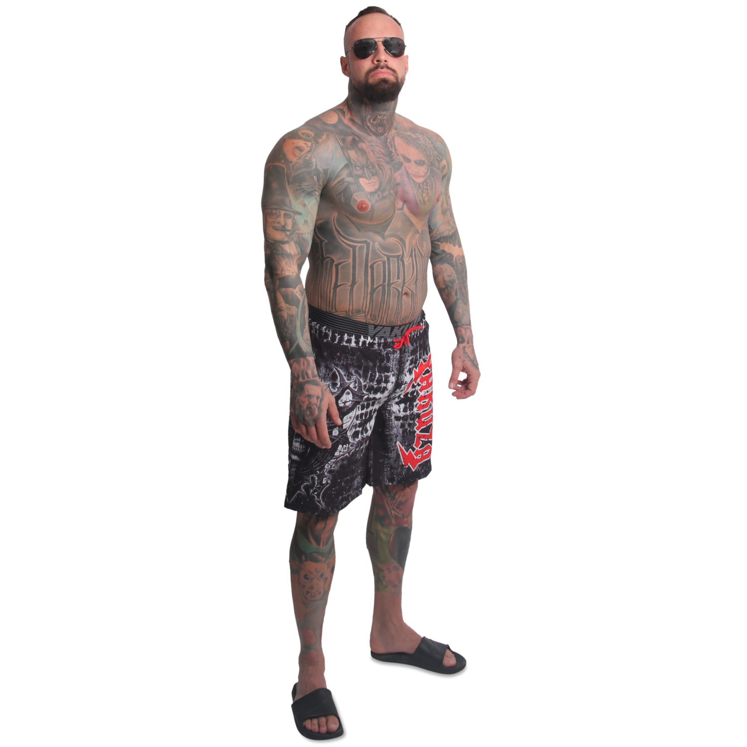 Yakuza pánské plavkové šortky Ahole Board Shorts black M
