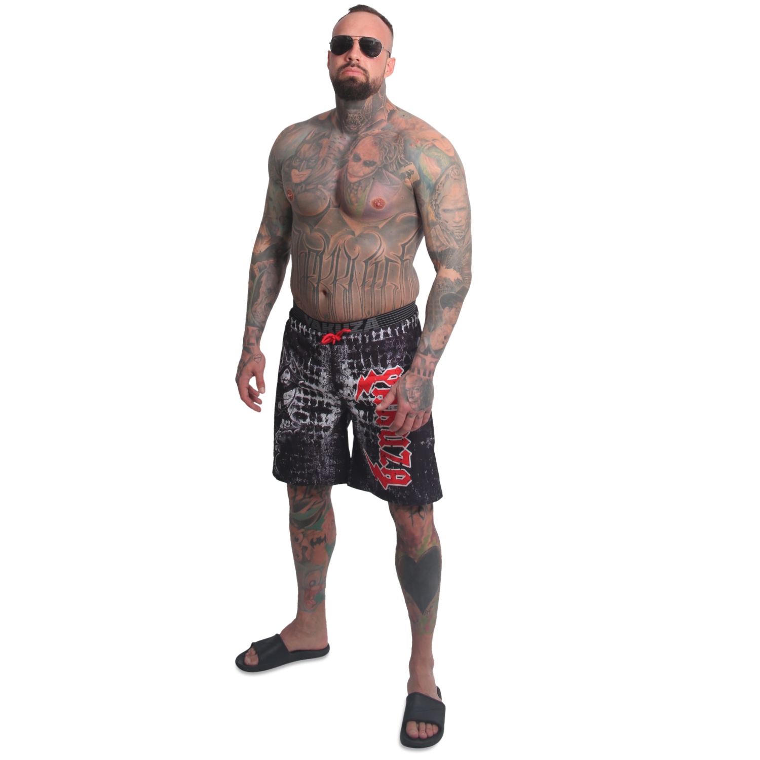 Yakuza pánské plavkové šortky Ahole Board Shorts black M