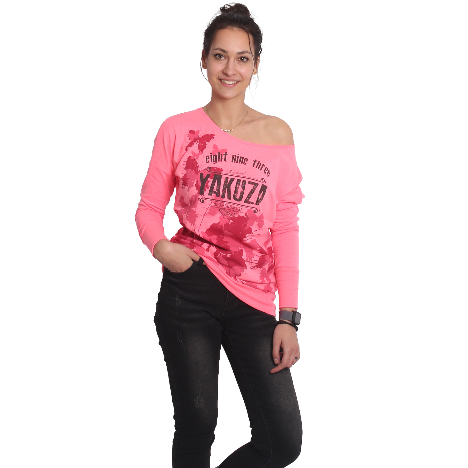 Yakuza dámské tričko s dlouhým rukávem Butterfly Reign Urban Longsleeve T-Shirt