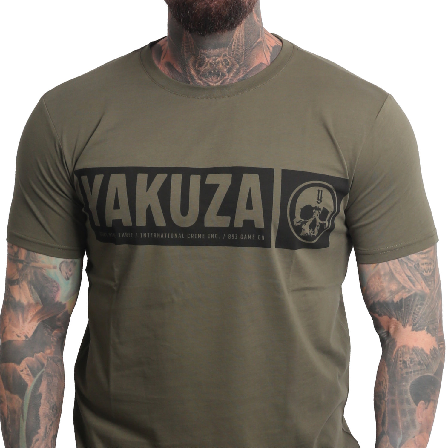 Yakuza pánské tričko Bleak Regular Basic T-Shirt grape/leaf M