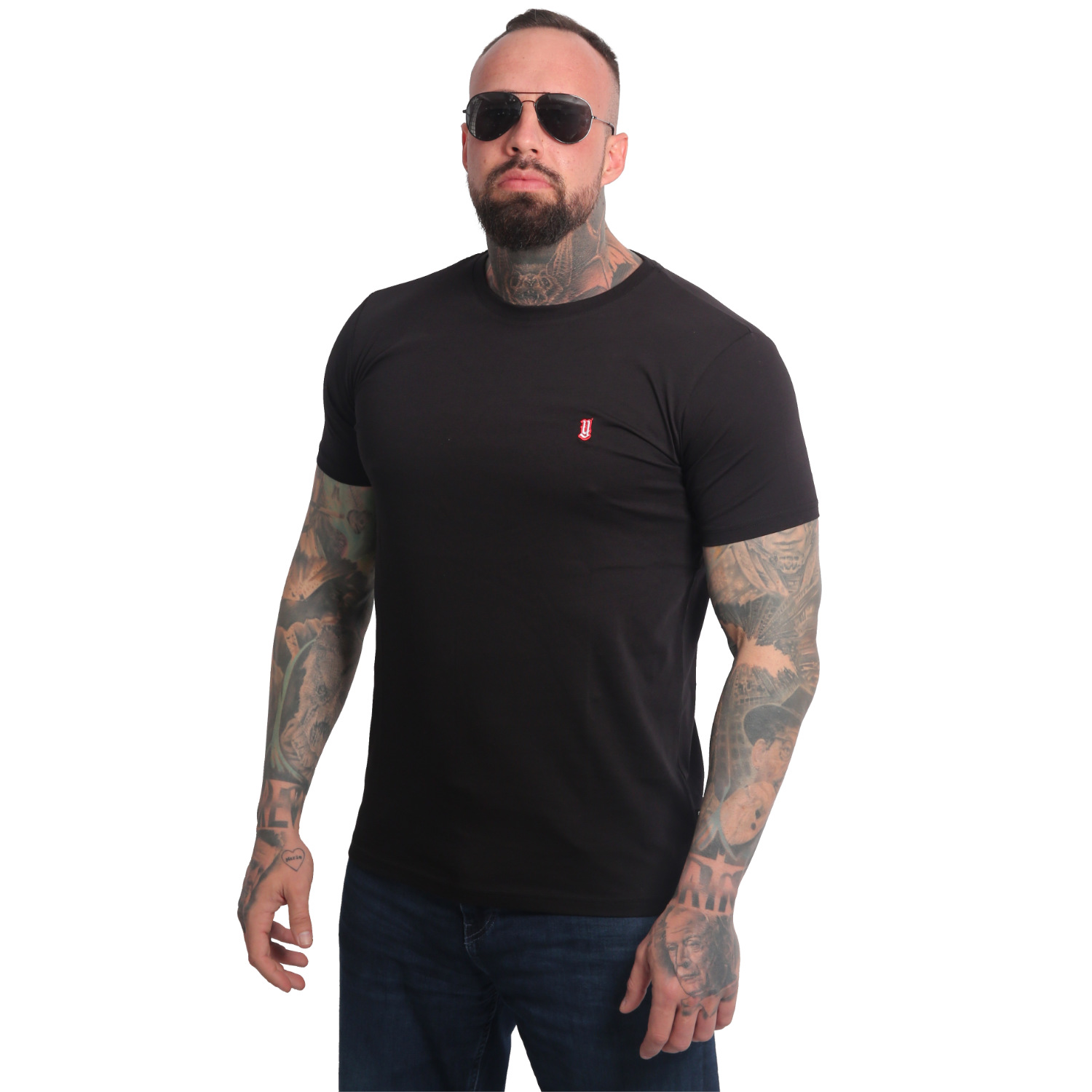 Yakuza pánské tričko Plain Regular Basic T-Shirt