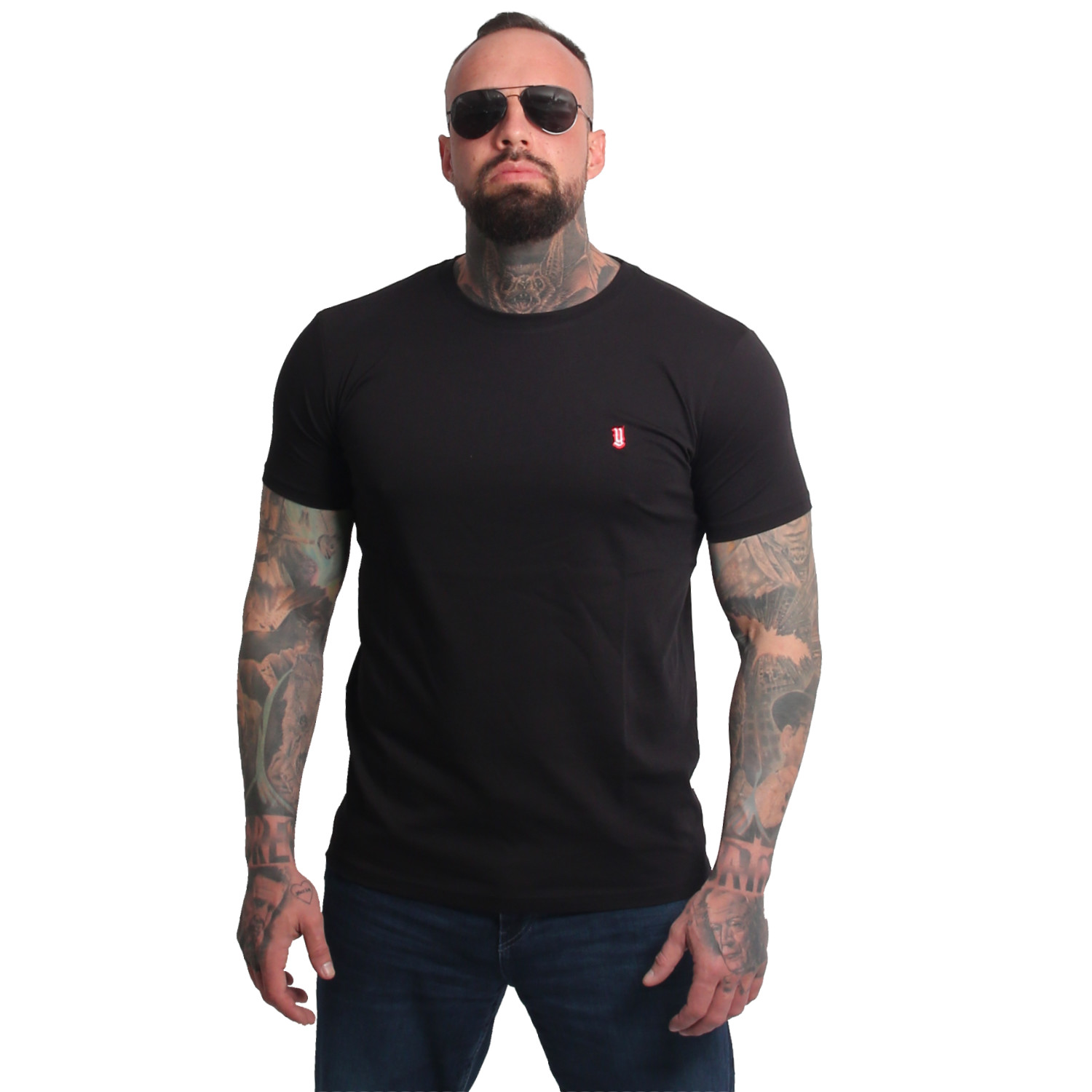 Yakuza pánské tričko Plain Regular Basic T-Shirt