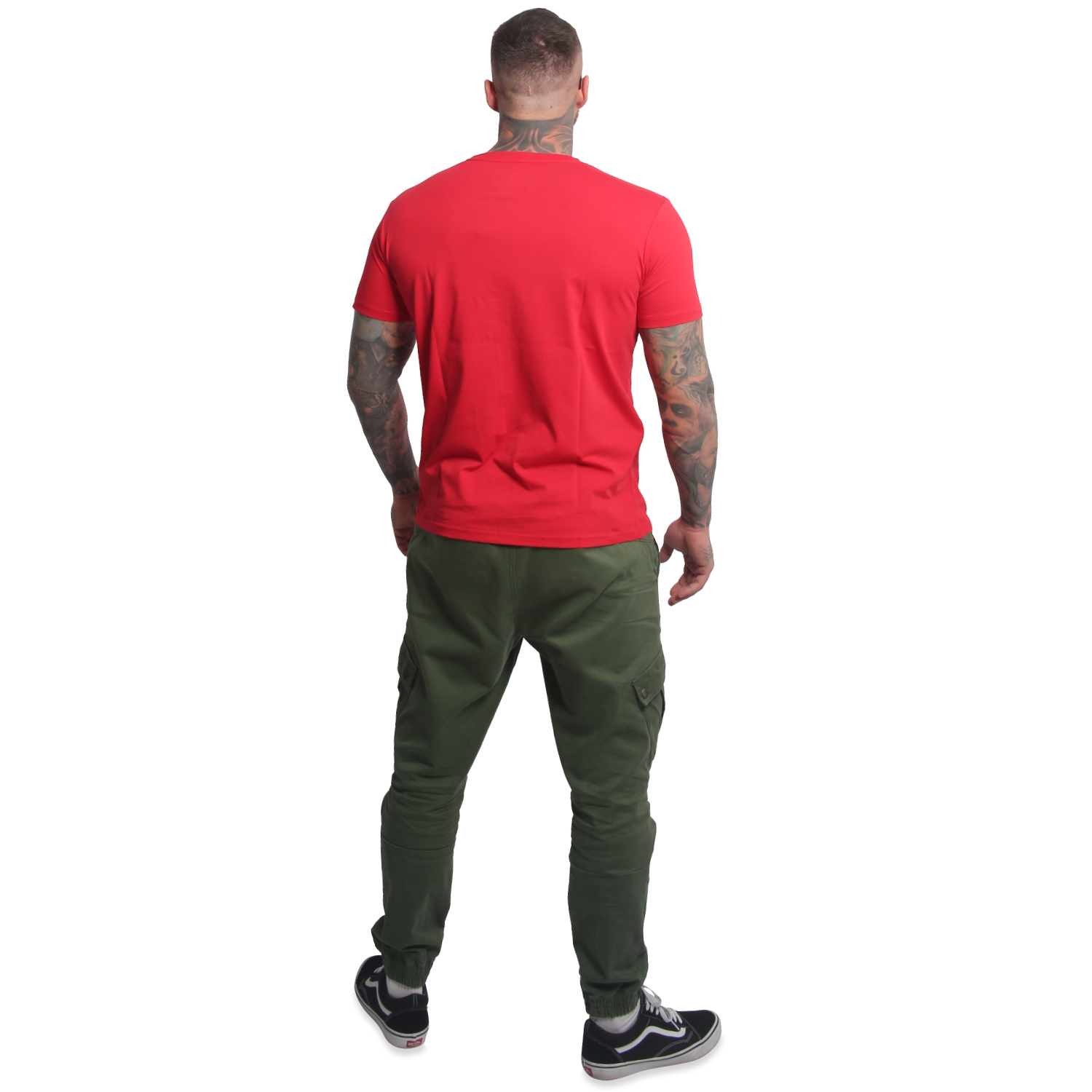 Yakuza pánské tričko Plain Regular Basic T-Shirt ribbon/red 2XL