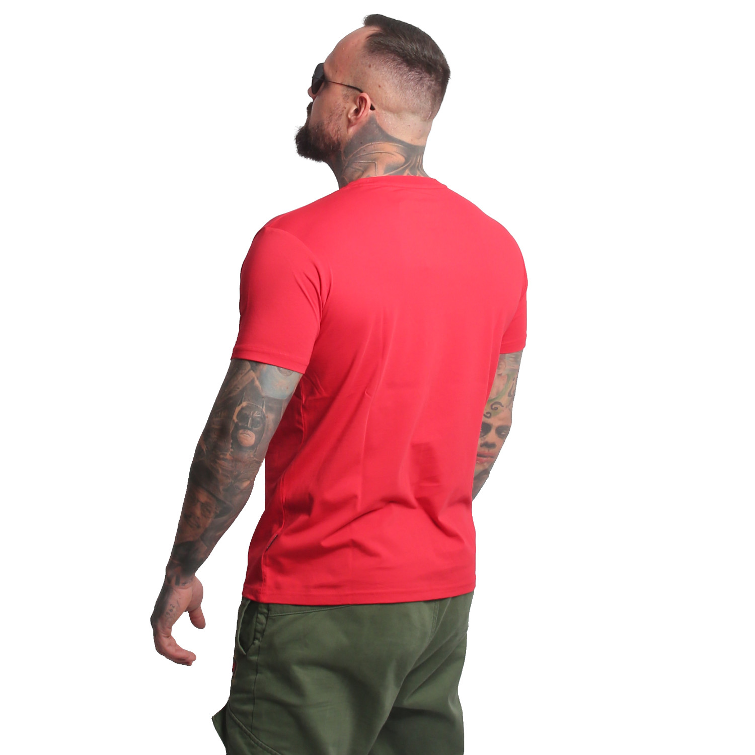 Yakuza pánské tričko Plain Regular Basic T-Shirt ribbon/red 2XL
