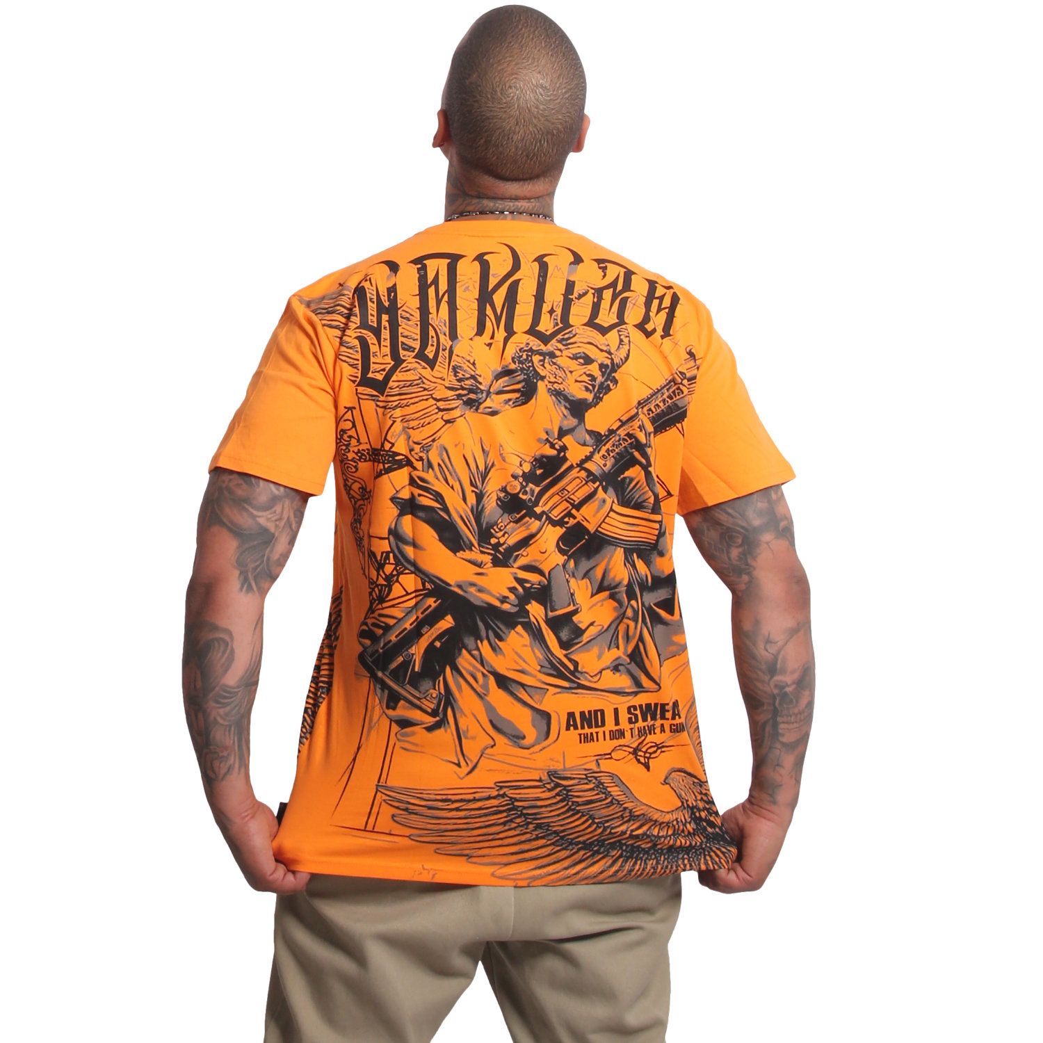 Yakuza pánské tričko Swear Regular T-Shirt orange/popsicle M