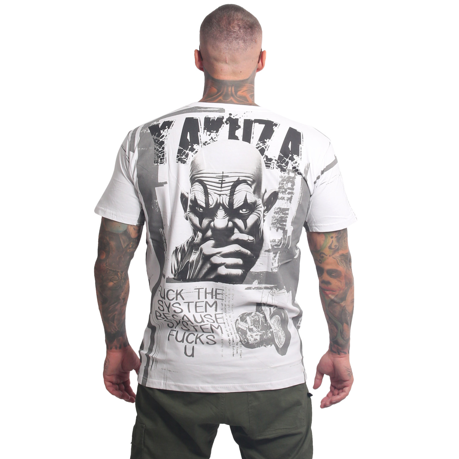 Yakuza pánské tričko System Allover Regular T-Shirt white S