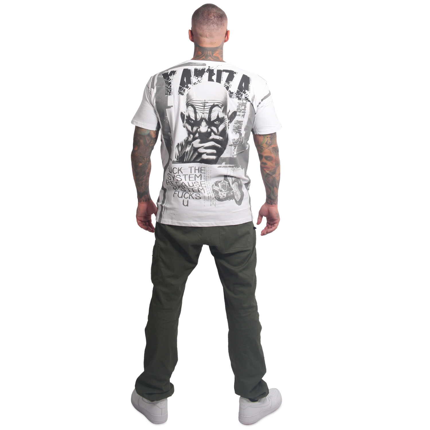 Yakuza pánské tričko System Allover Regular T-Shirt white S