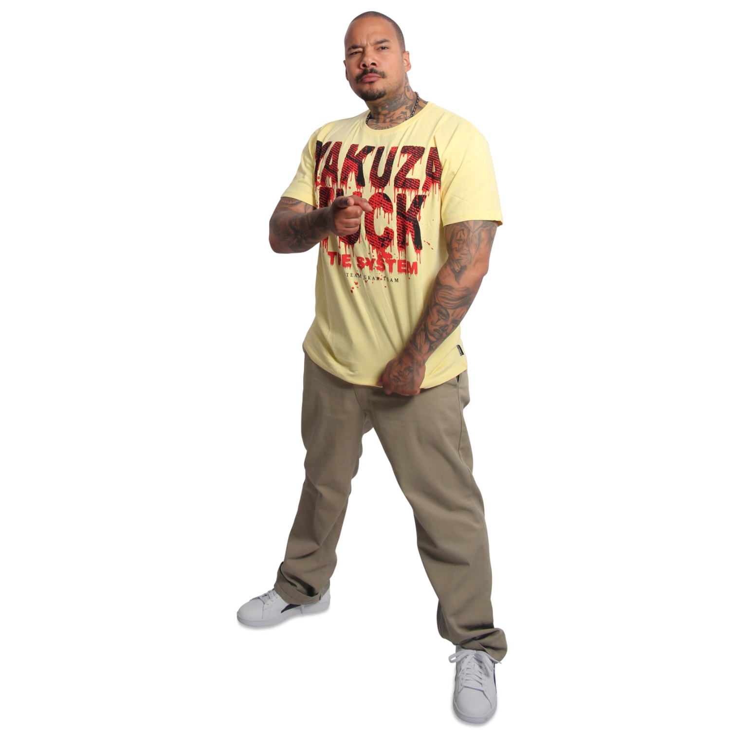 Yakuza pánské tričko Eagle Regular T-Shirt pale/bananas 3XL