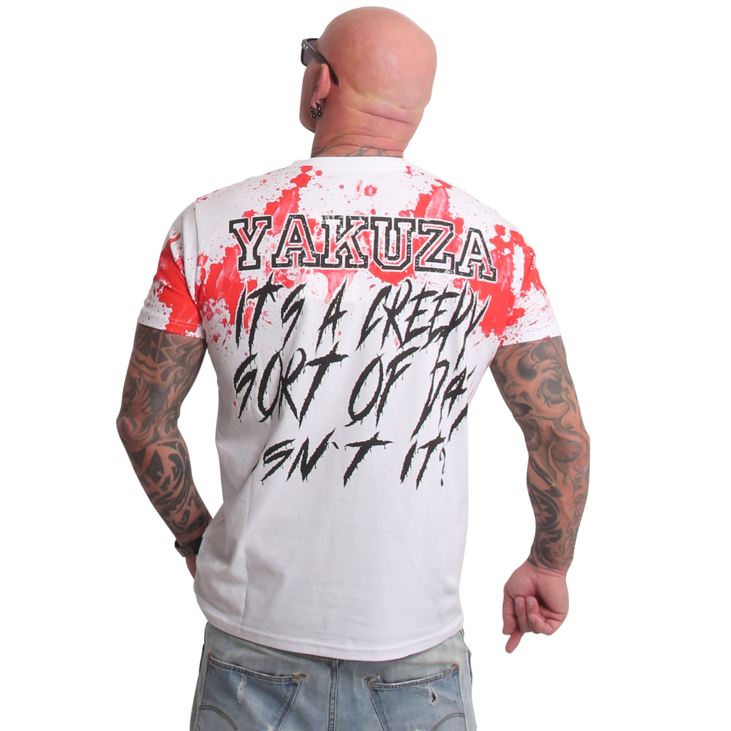 Yakuza pánské tričko Creepy Regular T-Shirt white XL