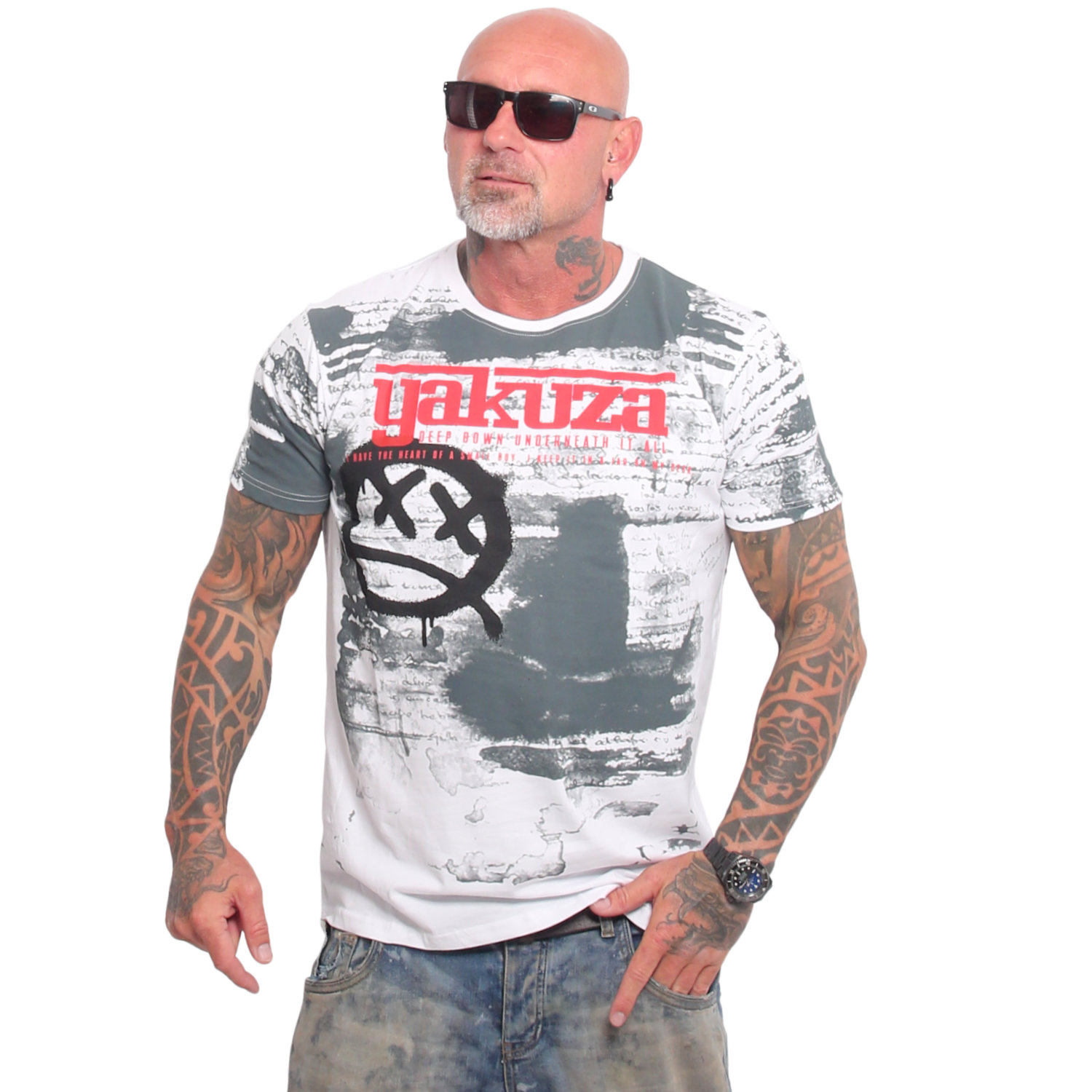 Yakuza pánské tričko Deep Down Allover Regular T-Shirt