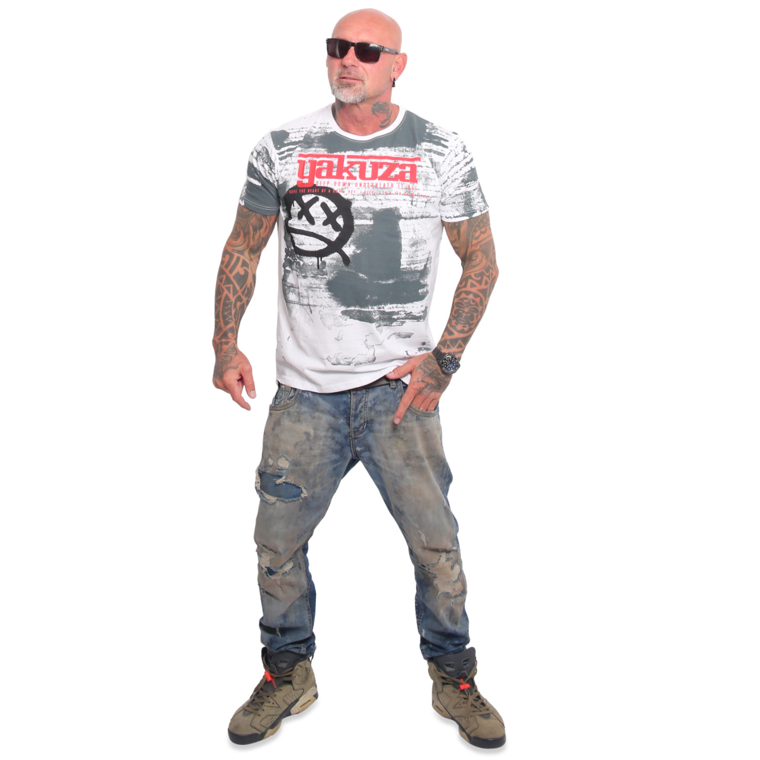 Yakuza pánské tričko Deep Down Allover Regular T-Shirt