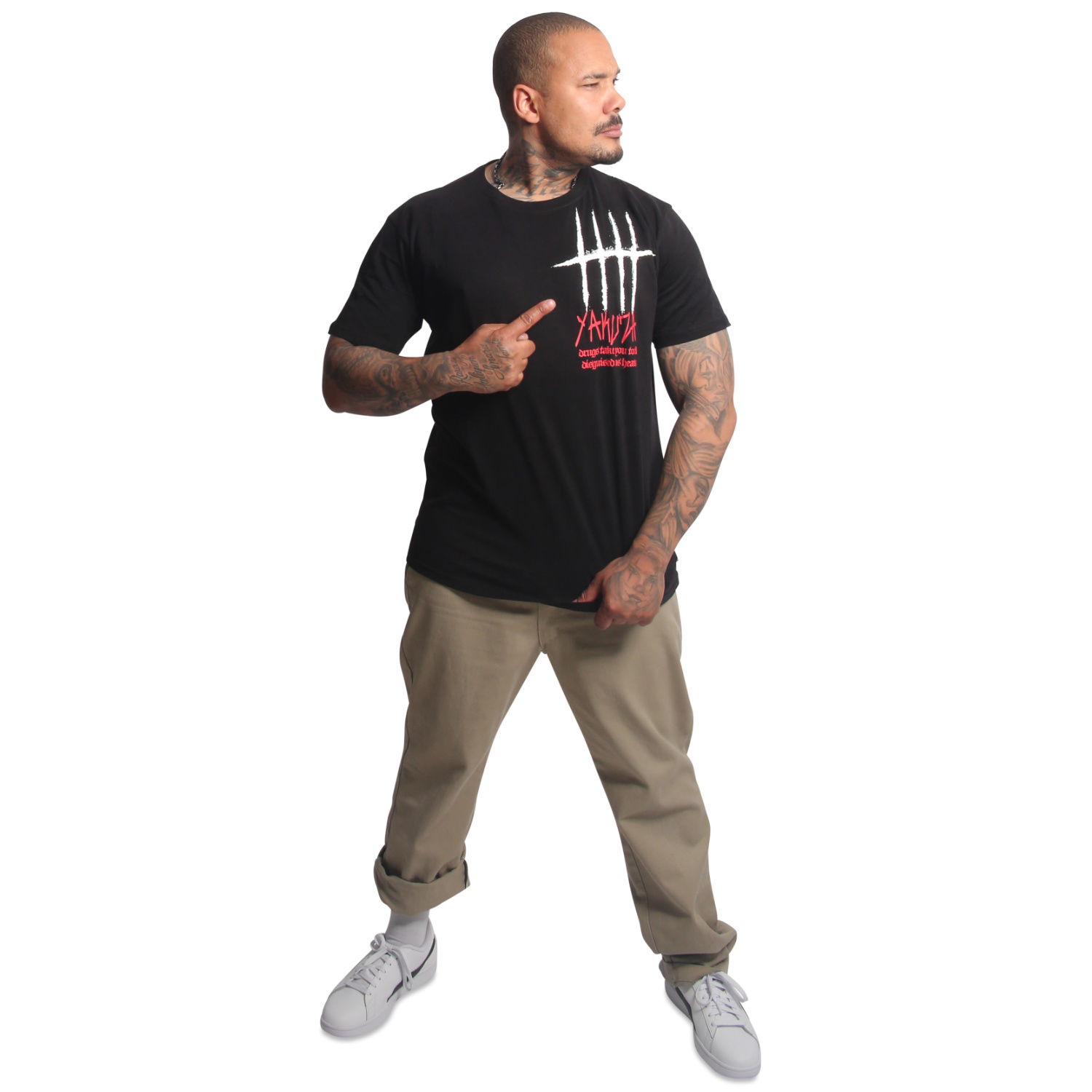 Yakuza pánské tričko Disguised Regular T-Shirt black L