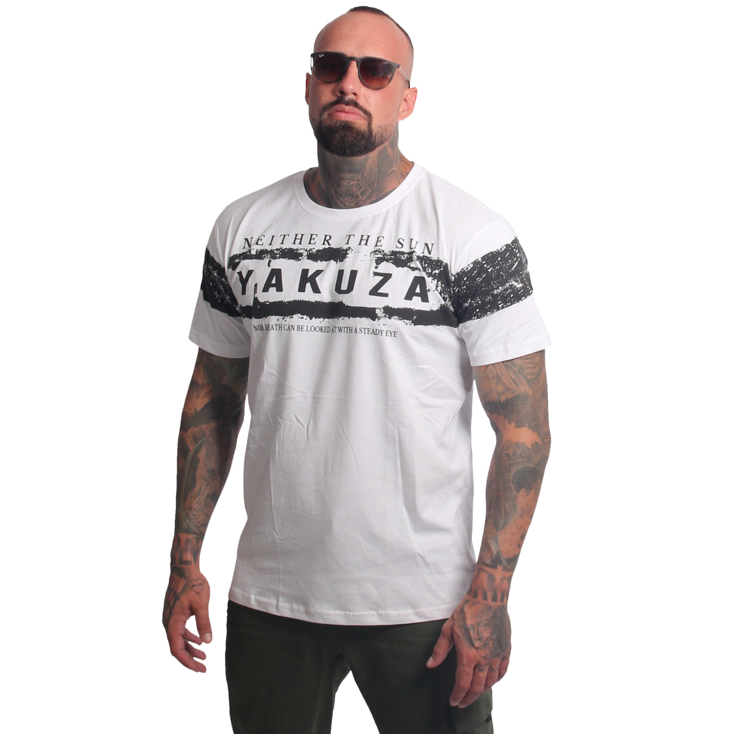 Yakuza pánské tričko Pray Regular T-Shirt white 6XL