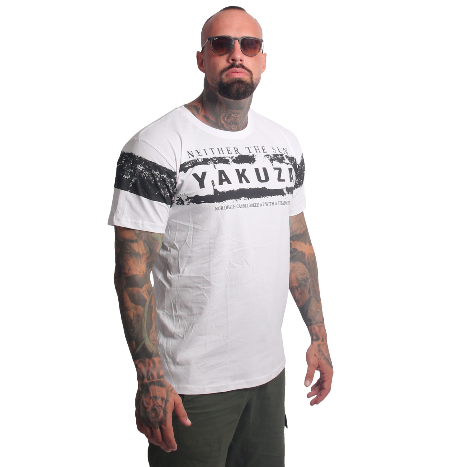 Yakuza pánské tričko Pray Regular T-Shirt white 6XL