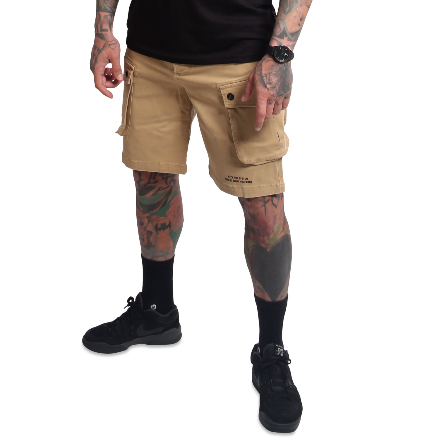 Yakuza pánské cargo šortky Powder Cargo Shorts warm/sand