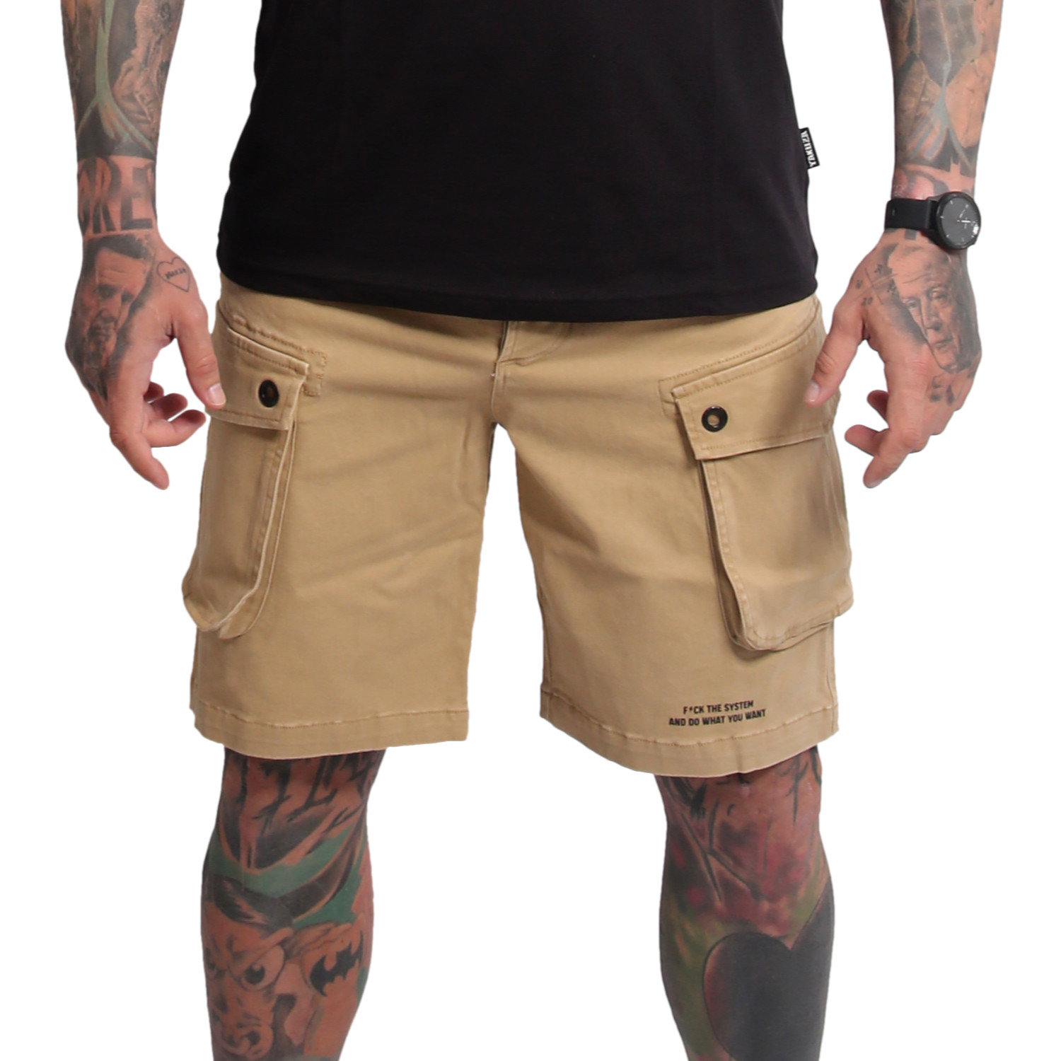 Yakuza pánské cargo šortky Powder Cargo Shorts warm/sand