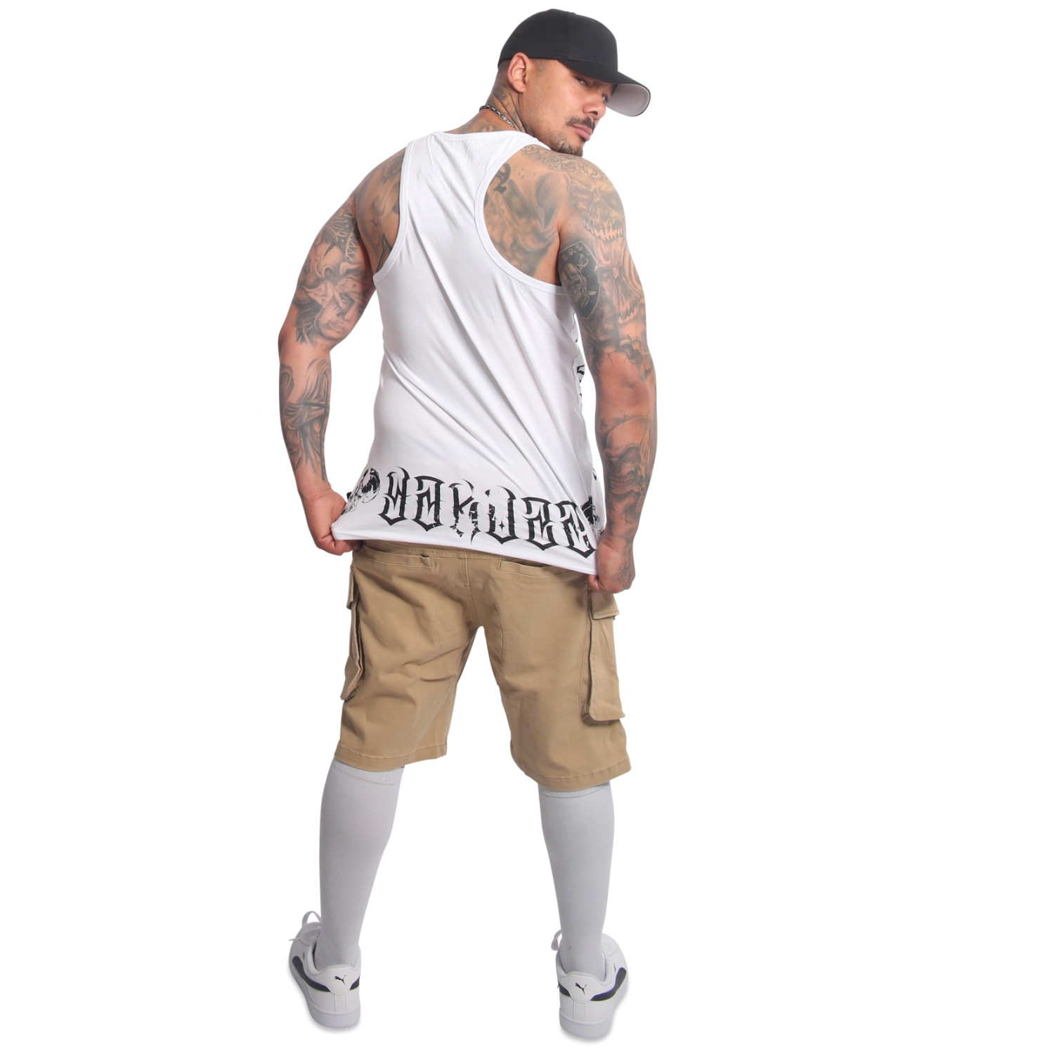 Yakuza pánské tílko Mouth Slim Racer Tanktop white 4XL