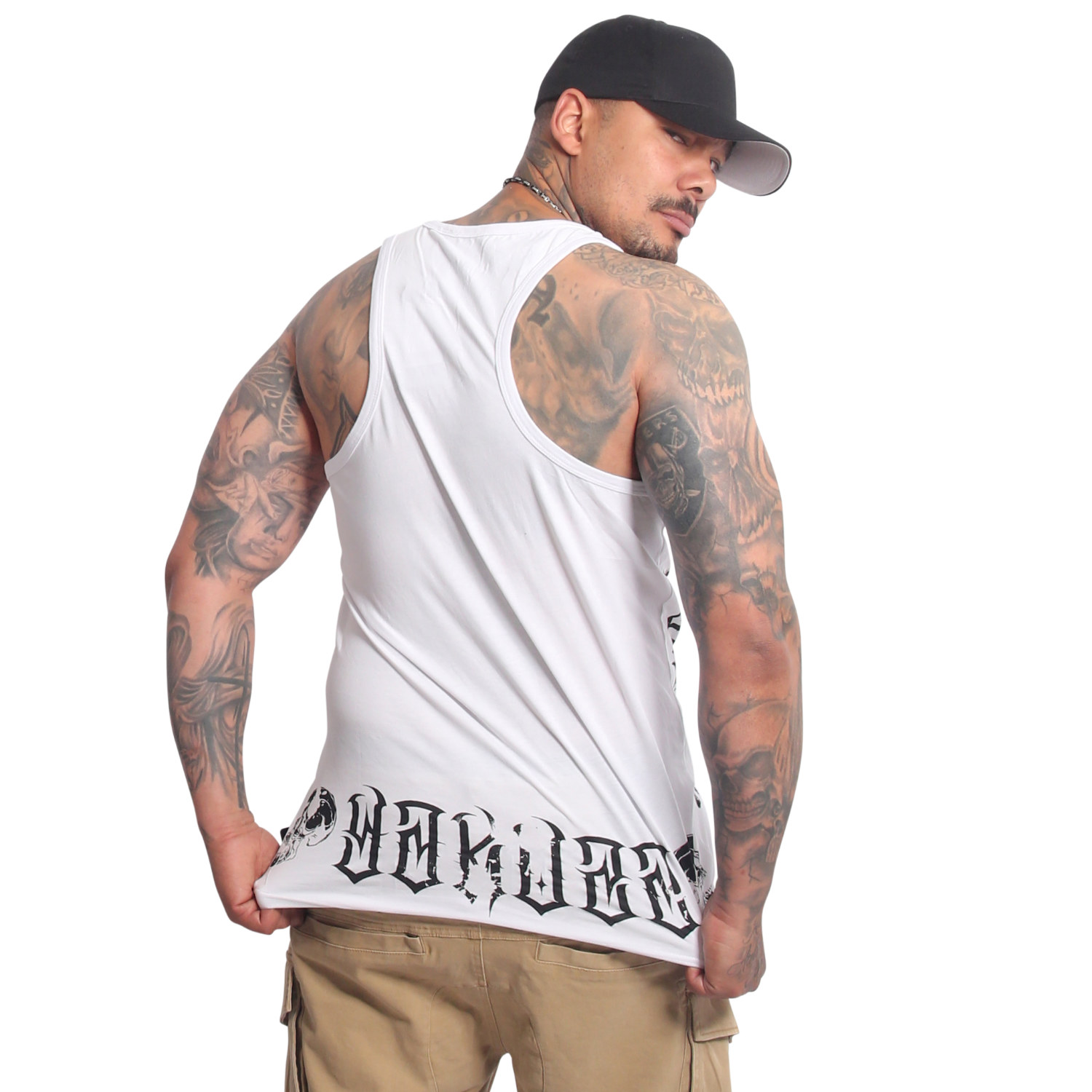 Yakuza pánské tílko Mouth Slim Racer Tanktop white 4XL