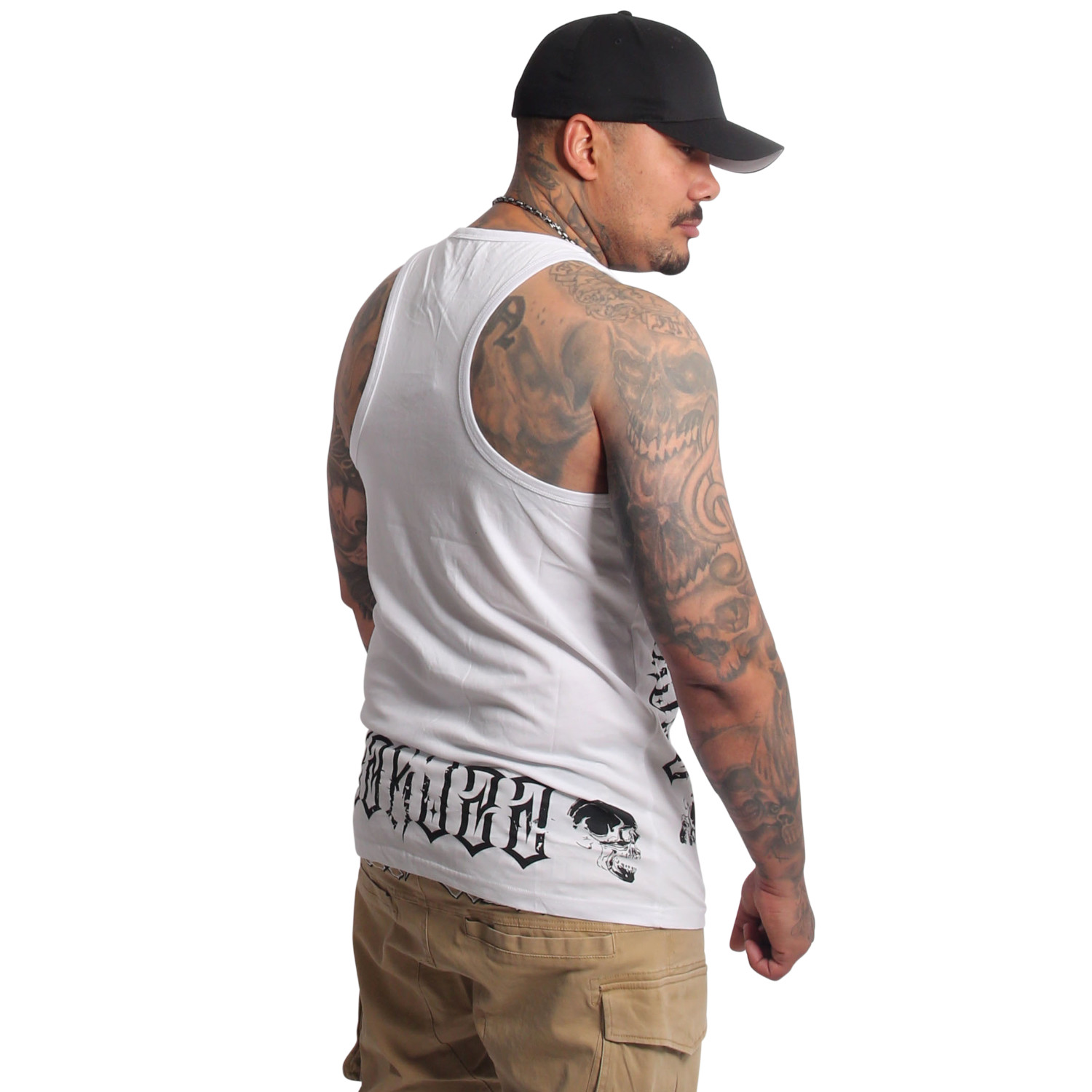 Yakuza pánské tílko Mouth Slim Racer Tanktop white 4XL