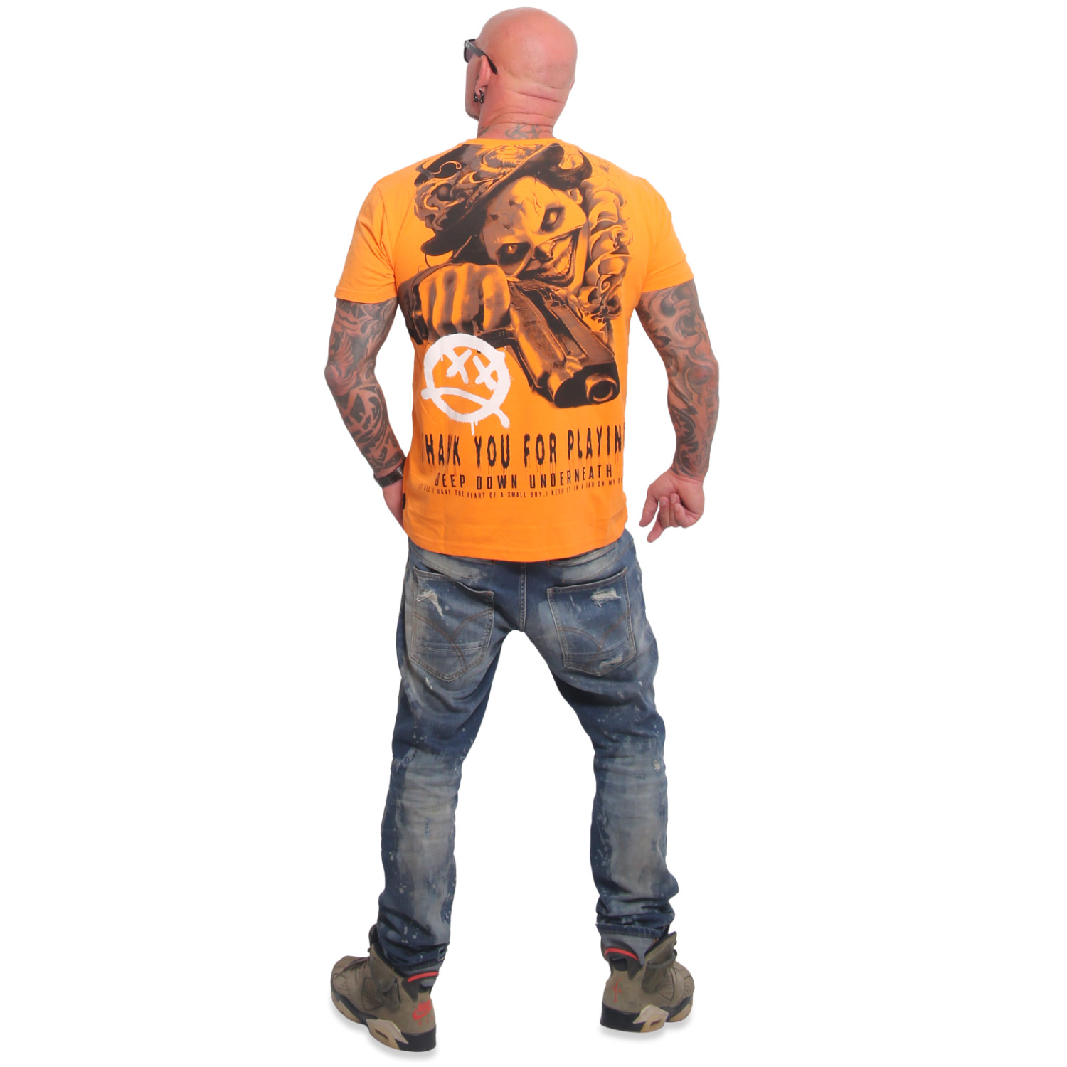 Yakuza pánské tričko Deep Down V02 Regular T-Shirt orange/popsicle M