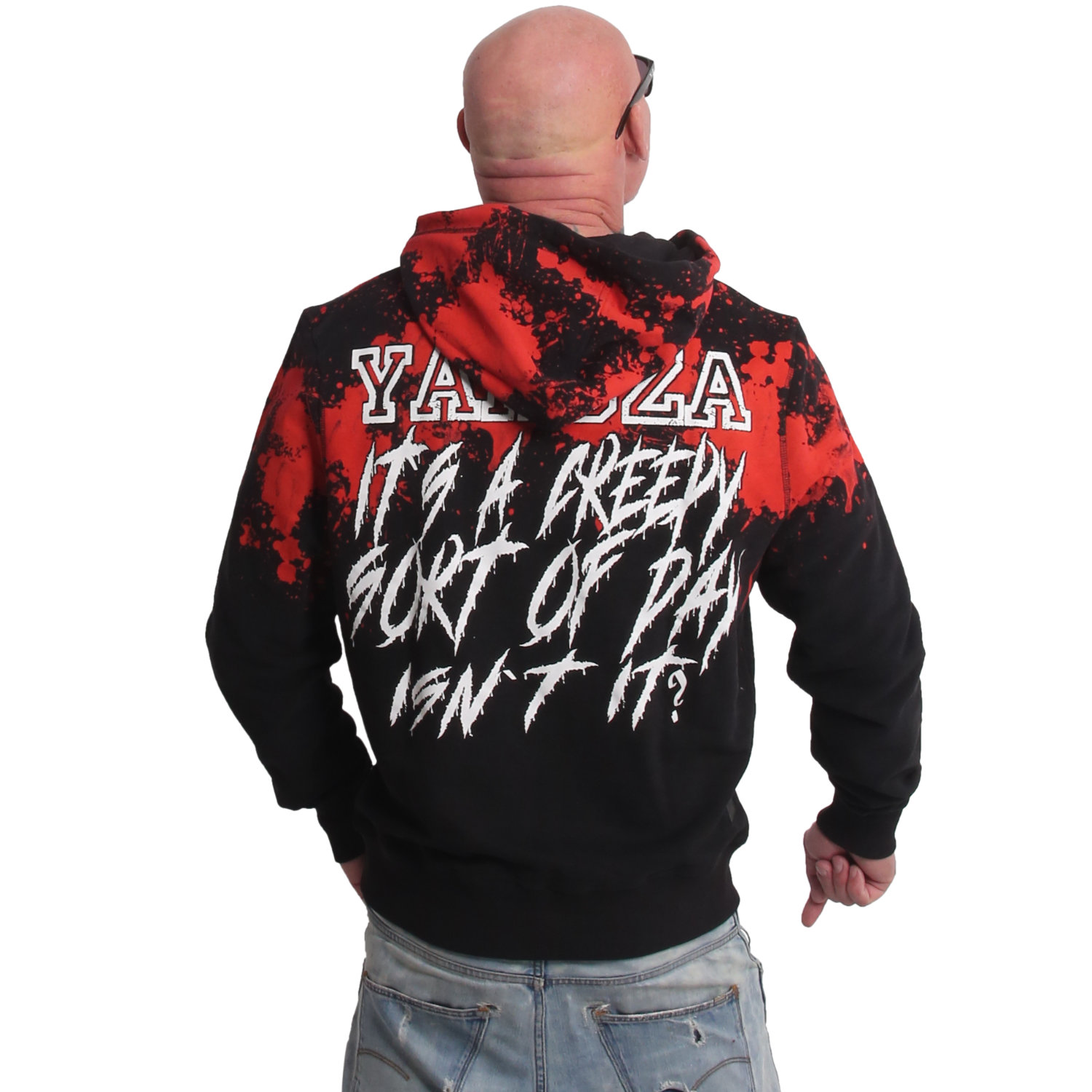 Yakuza pánská mikina s kapucí Creepy Hoodie black S