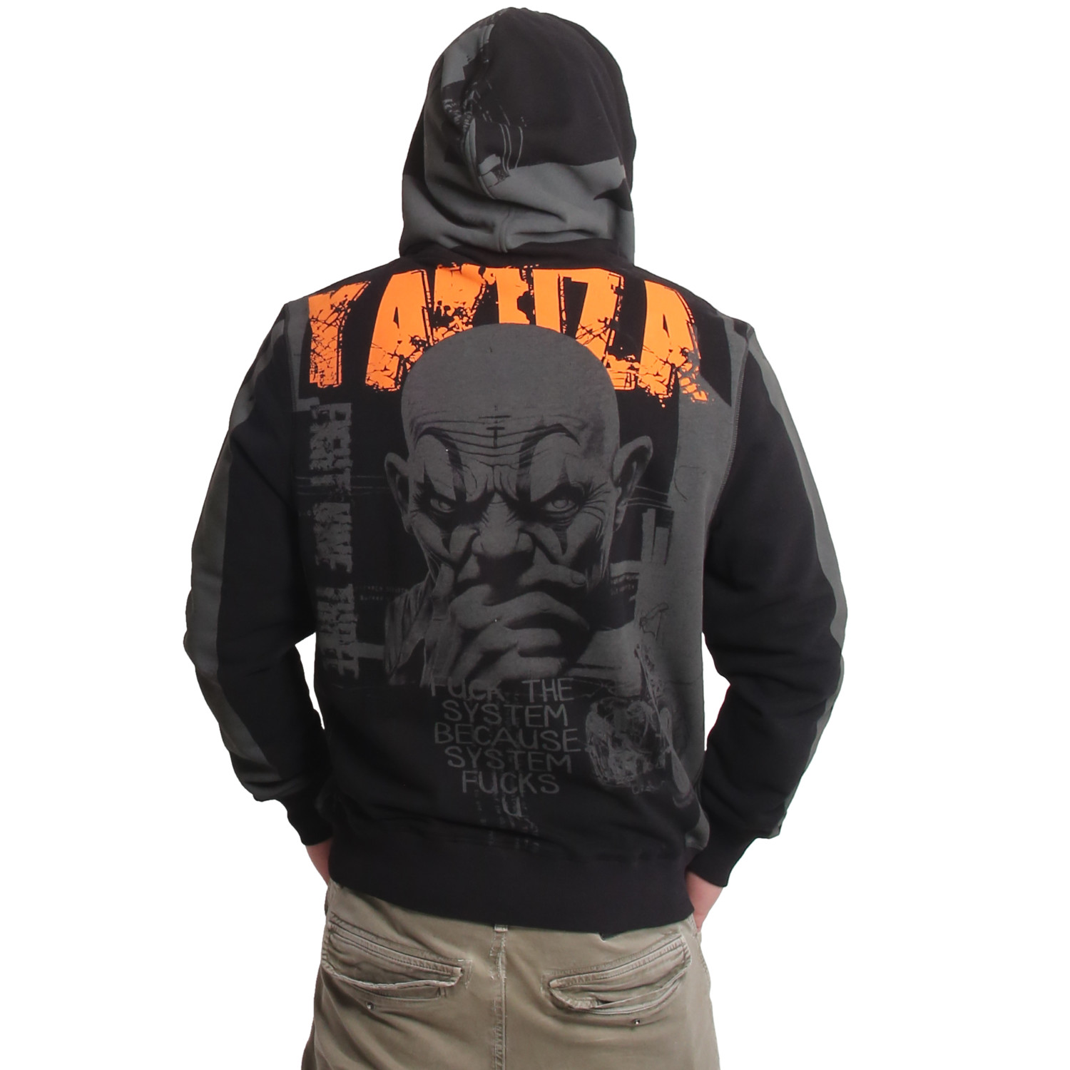 Yakuza pánská mikina s kapucí System Allover Hoodie