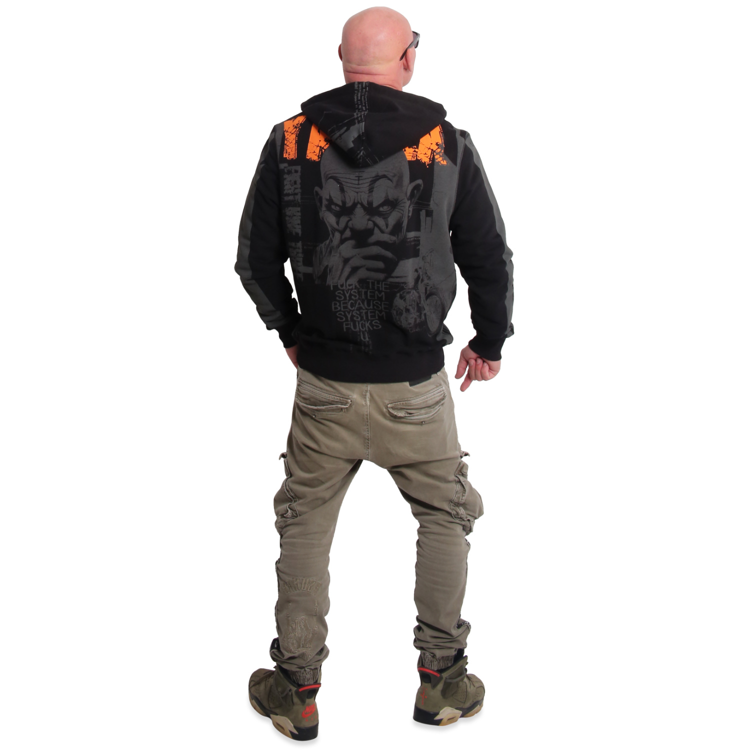 Yakuza pánská mikina s kapucí System Allover Hoodie