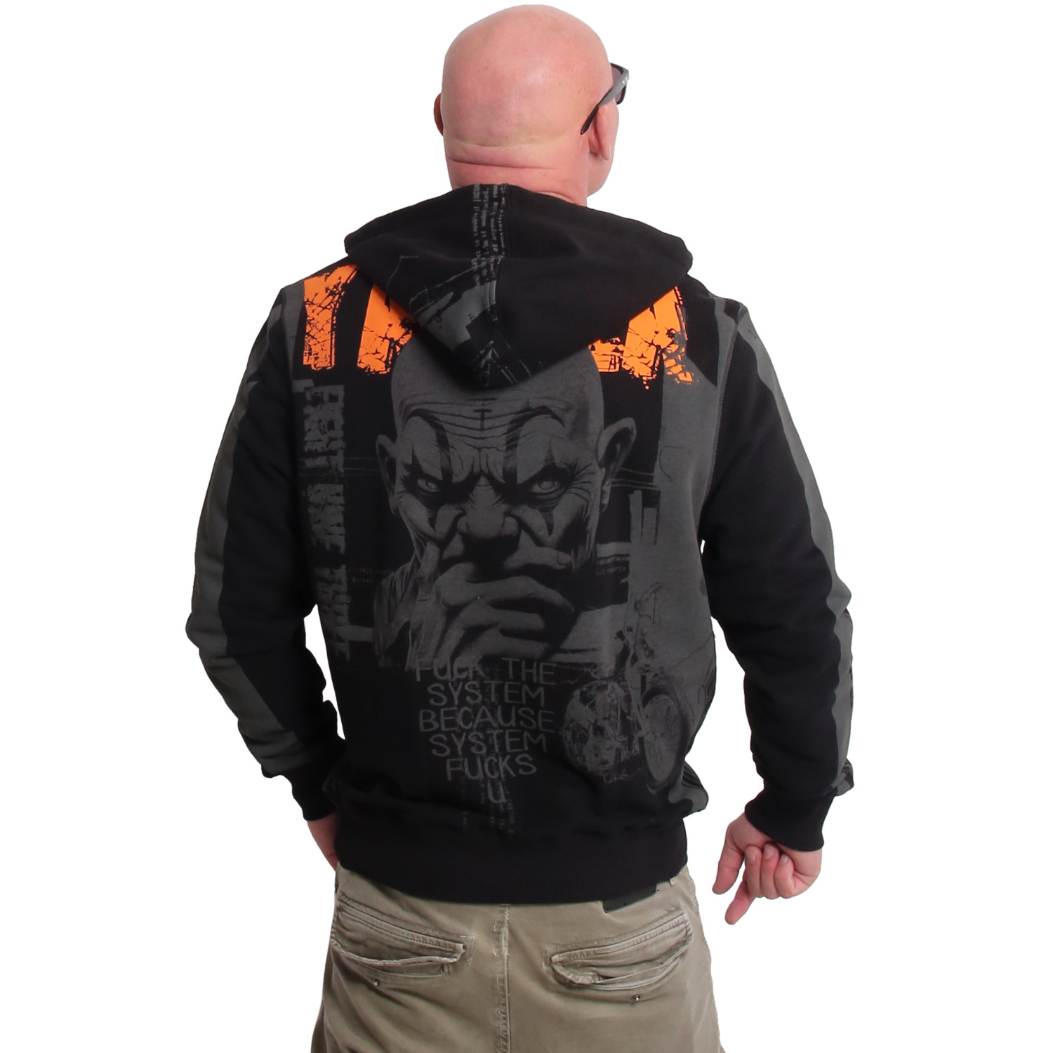 Yakuza pánská mikina s kapucí System Allover Hoodie
