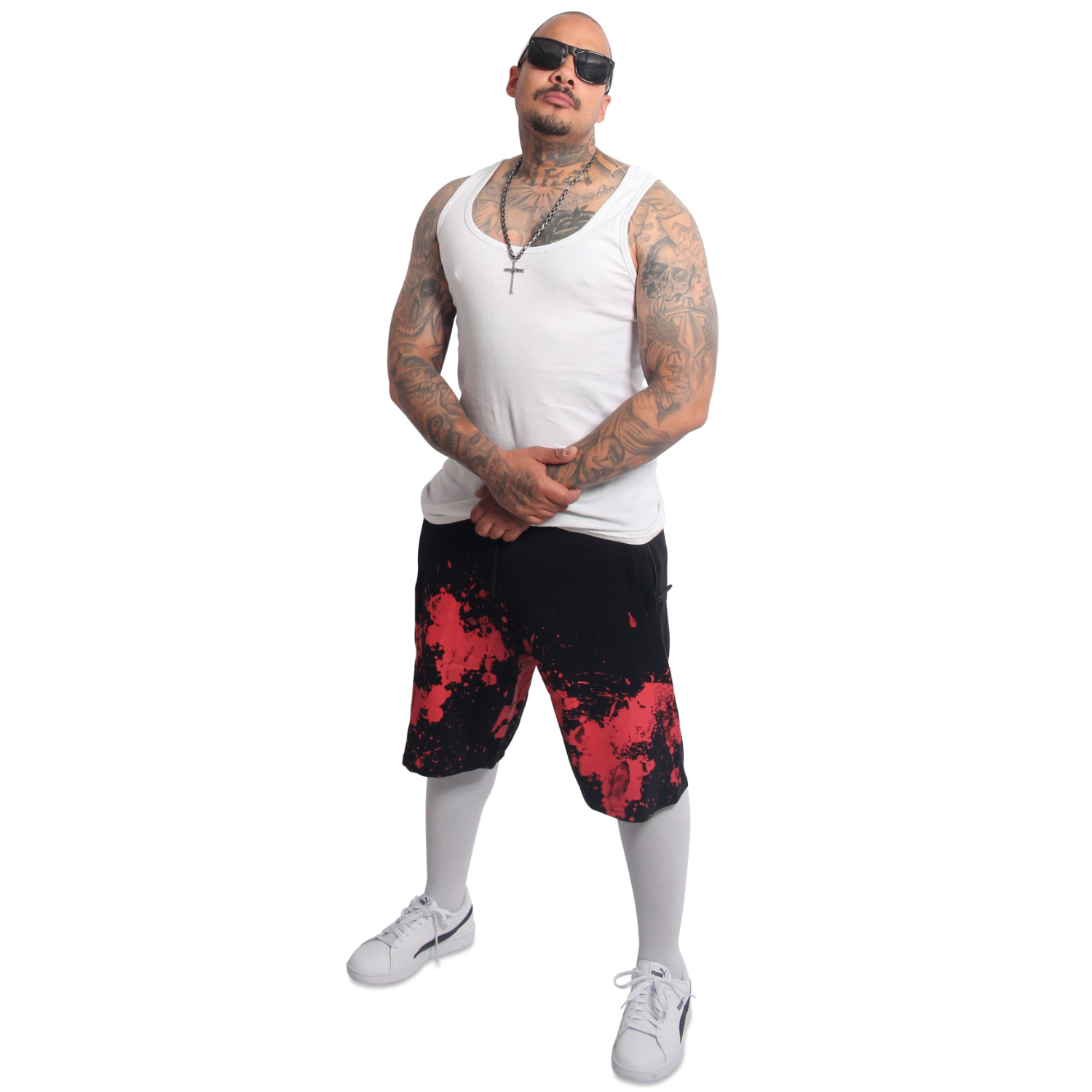 Yakuza pánské šortky Creepy Sweat Shorts black XL