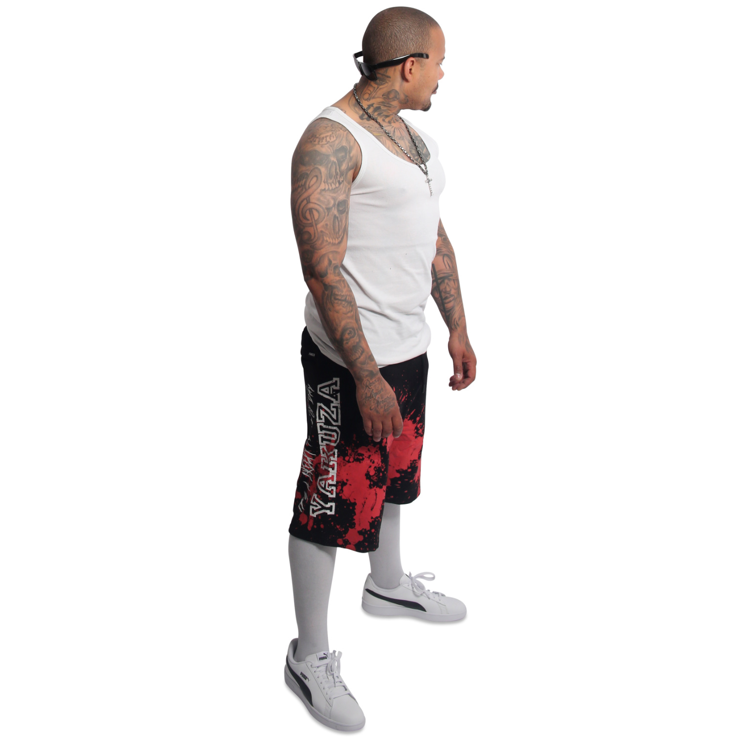 Yakuza pánské šortky Creepy Sweat Shorts black XL