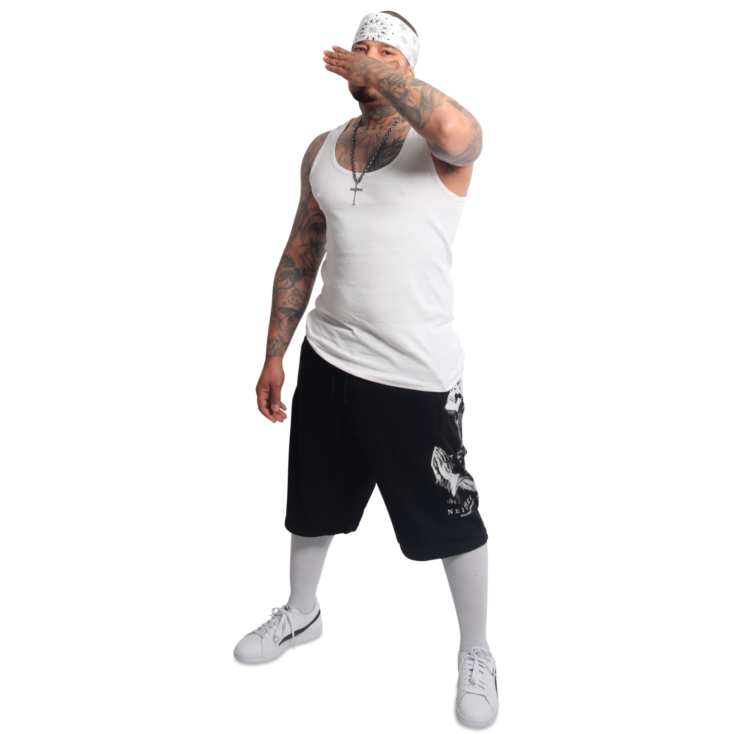 Yakuza pánské šortky Pray Sweat Shorts black 2XL